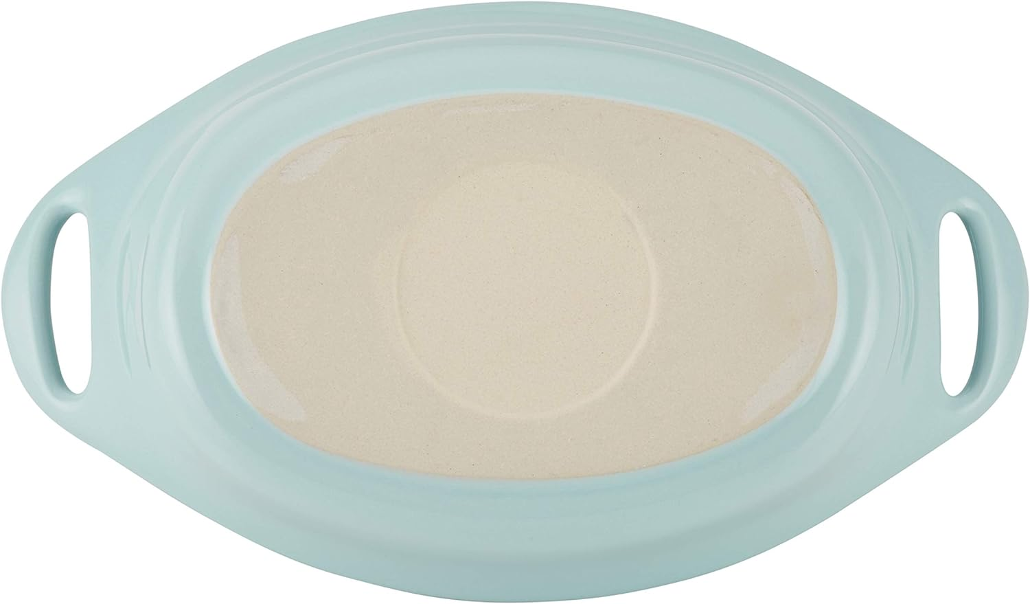 Rachael Ray Solid Glaze Ceramics Au Gratin Bakeware/Baker Set, Oval - 2 Piece, Light Blue - Teal image number 4