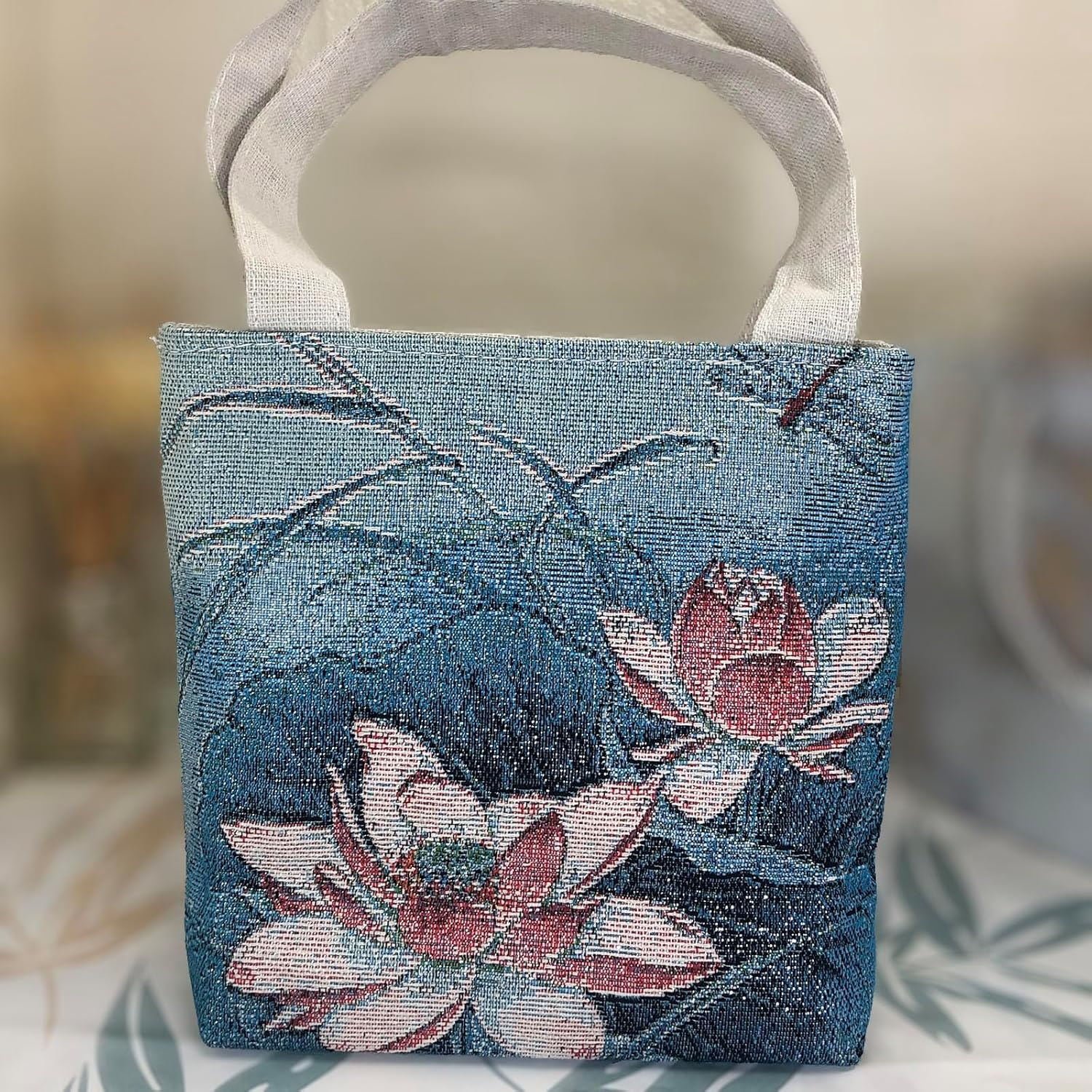 Women'S Embroidered Small Handbag, Simple and Fashionable Wrist Bag, Cosmetics, Key Storage Bags, Suitable for Shopping, Work - A Cat image number 3