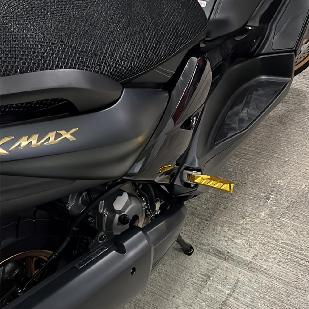 ESPEEDMTC for Yamaha R1 R1M R6 R7 Rear Foot Pegs Footstep Passenger Enlarger Pedal CNC Aluminum Footrest (Blue) - Gold image number 4