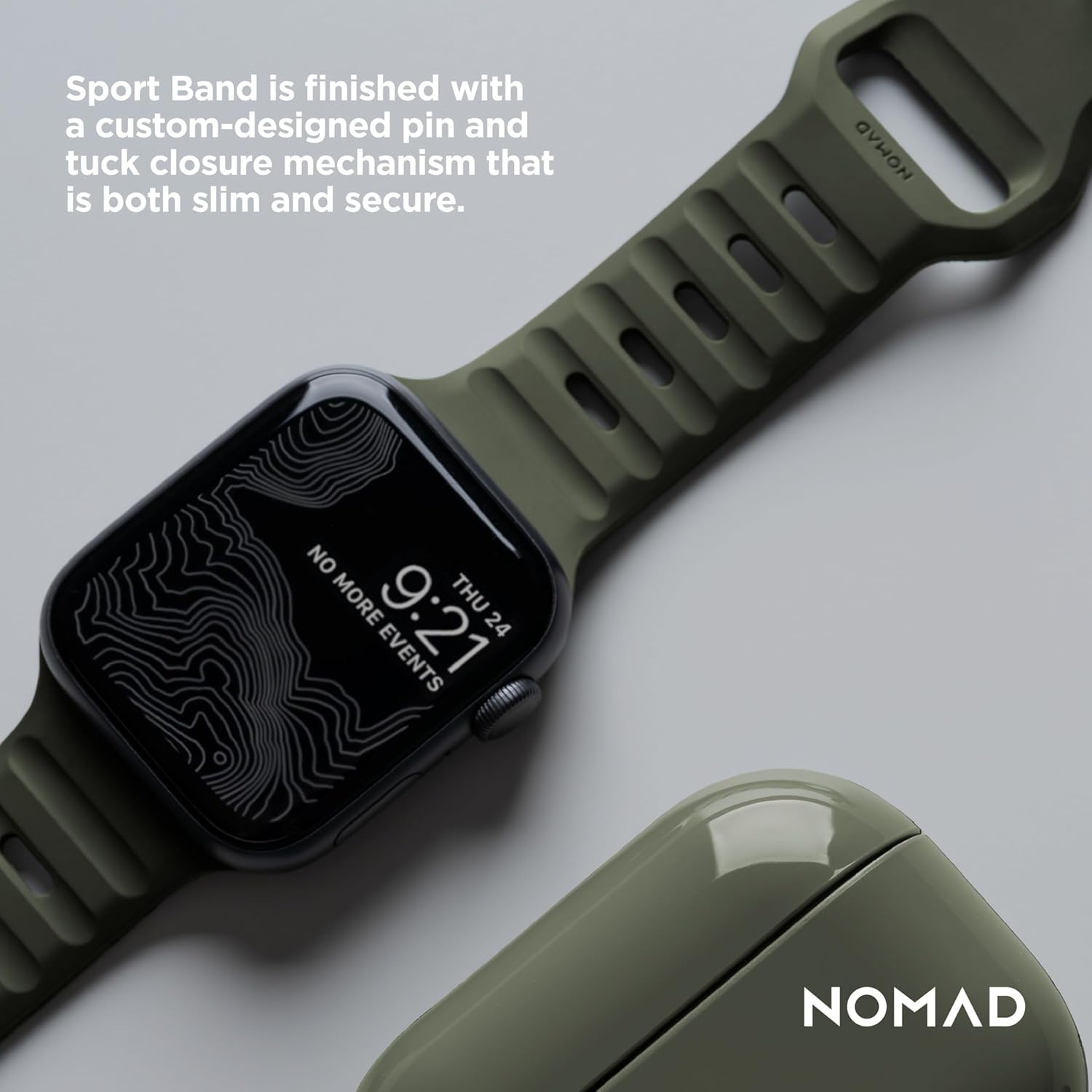NOMAD Sport Band V2 | for Apple Watch 42/44/45/49 Mm | Durable, Waterproof Watch Strap