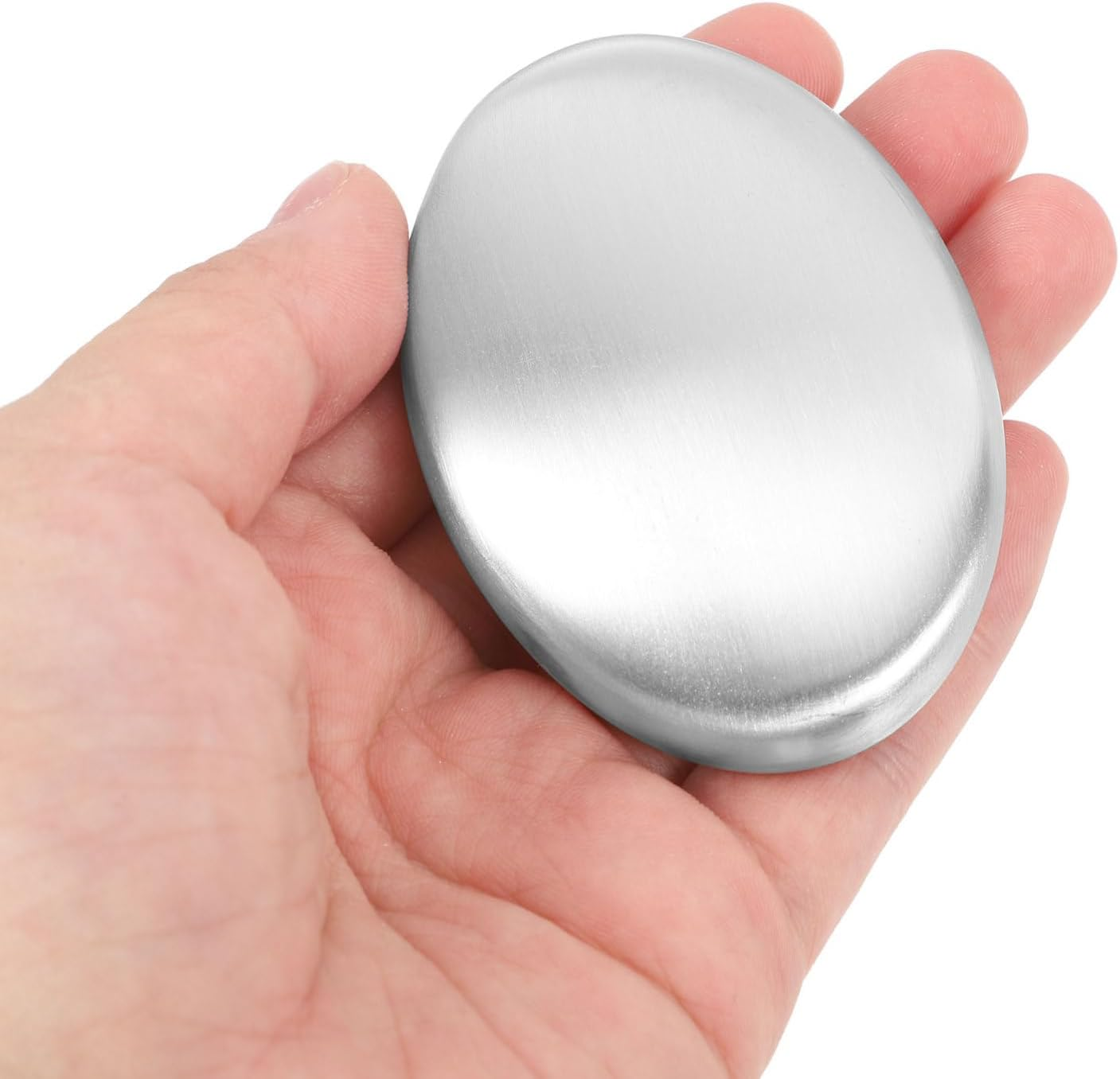 Stainless Steel Odor Removing Soap Bars 2Pcs Metal Soap for Fish and Garlic Smell Removal Kitchen Hand Cleaning Gadget for Home Use image number 2