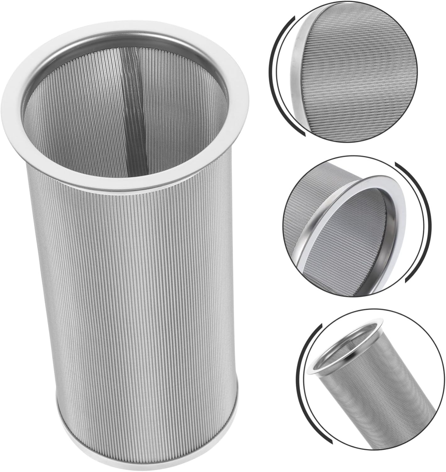 OFFSCH Stainless Steel Coffee Filter Mesh Strainer Insert 8X15Cm 304 Food-Grade Metal Tea Infuser for Reusable Coffee Maker Accessories and Brewing at Home image number 6