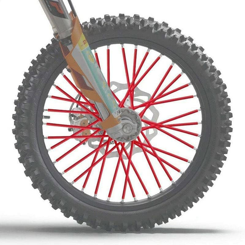 AIMALL 72Pcs Wheel Spoke Wrap Sleeves Mountain Bike Bicycle MTB Wraps Skins Covers - 9.45" Length, 0.24" Dia, Enhances Appearance & Protection image number 5