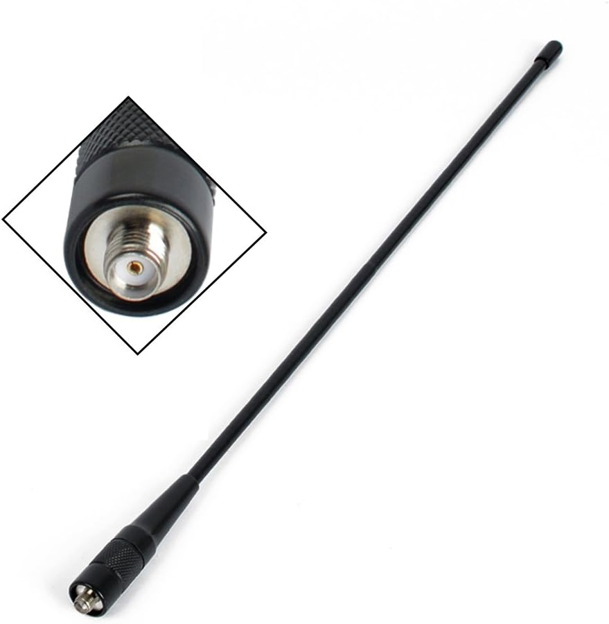 2M/70Cm Antenna HYS-771N 15.6-Inch Whip VHF/UHF (144/430Mhz) Antenna Sma-Female for Anytone, Baofeng, and Yaesu image number 2