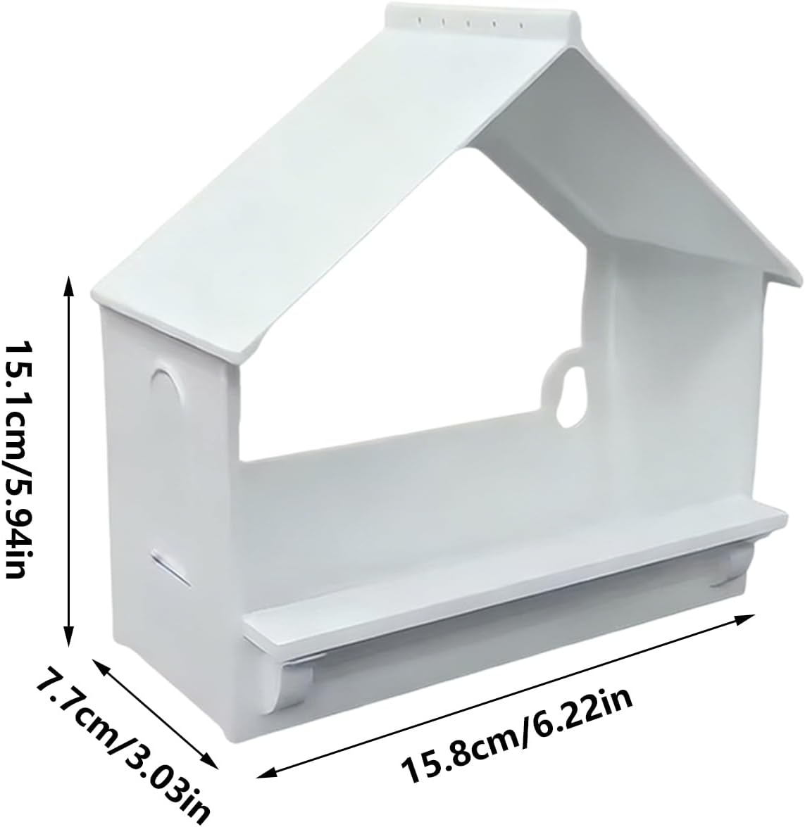 Hummingbird Feeder Window - Transparent Back Feeding Station - Transparent Back House Bird Feeder - for Squirrel outside Garden Window Winter Balcony Viewing Deck image number 1