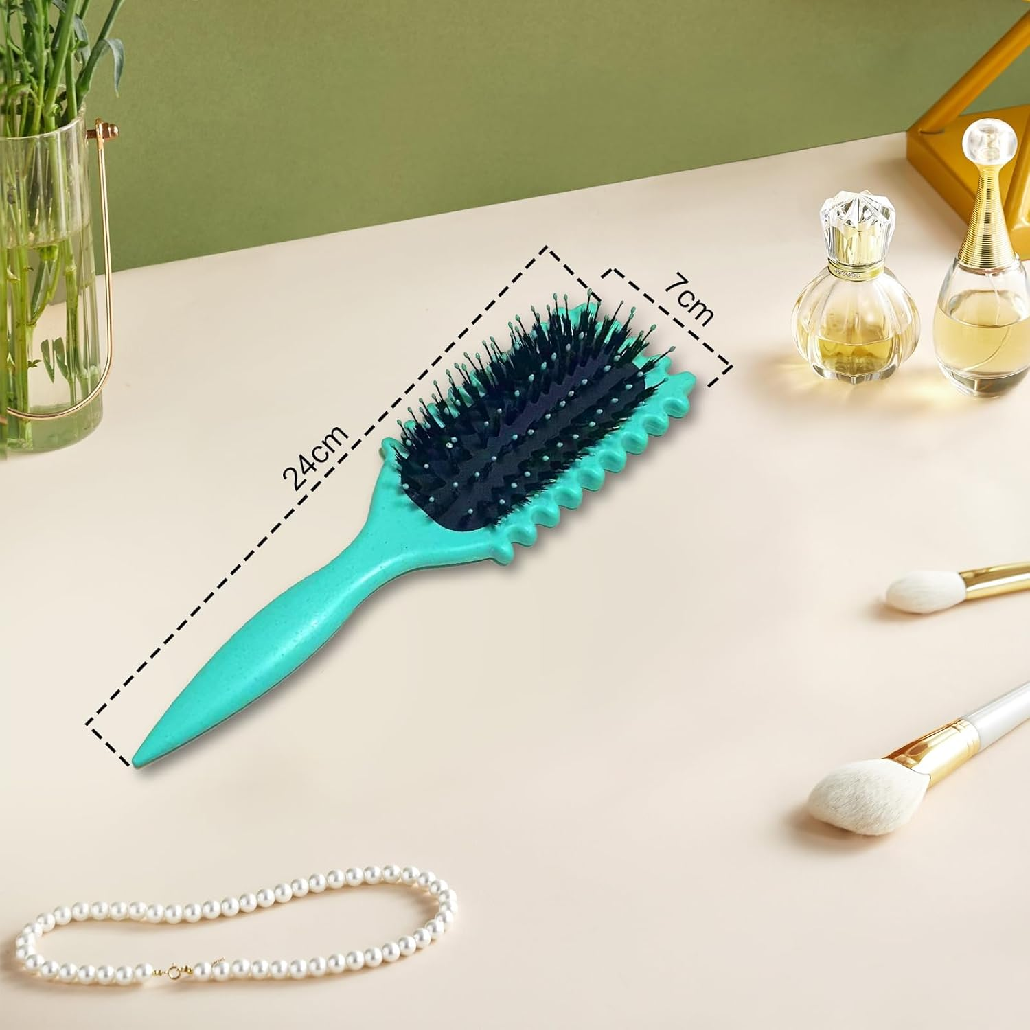 Hair Brush, Curly Hair Brush, Styling Brush with Prongs, Curl Separation and Less Pulling, Boar Bristle Hair Brush, Professional Curl Brush for Women and Men image number 6