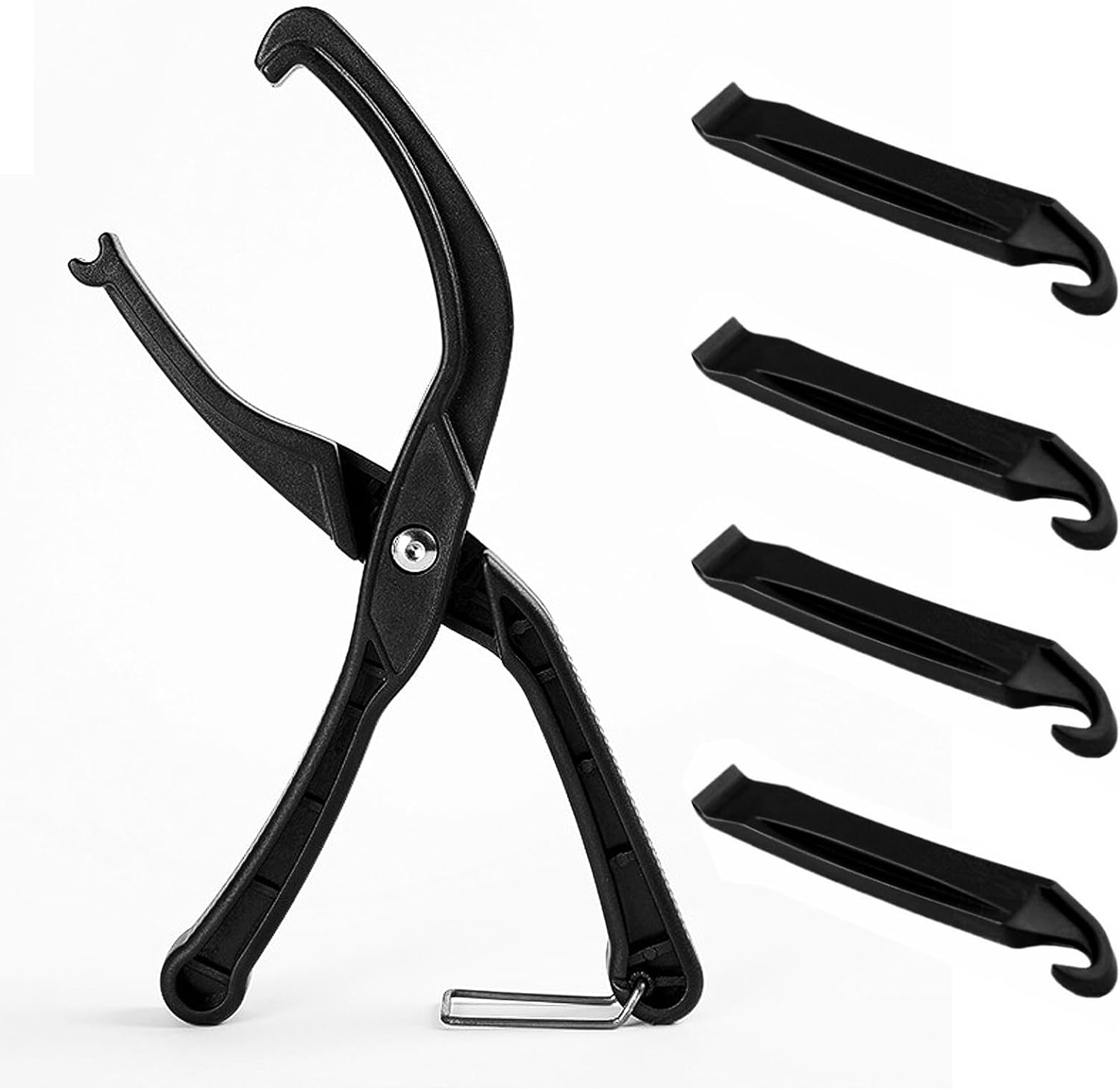 Powerful 5 Pack Bike Tire Levers Bicycle Tire Lever with Cycling Repair Tool Spoon Tire Bead Jack for Install Wire Bead, Bike Tires image number 1