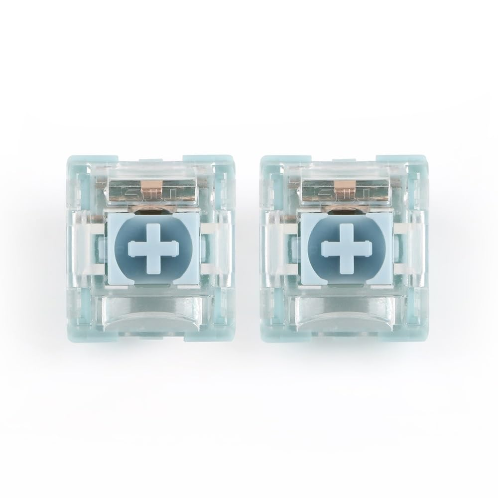 TTC Bluish White V2 Switch, Silent Tactile Pre-Lubed Switch for Mechanical Keyboard(90Pcs) image number 6