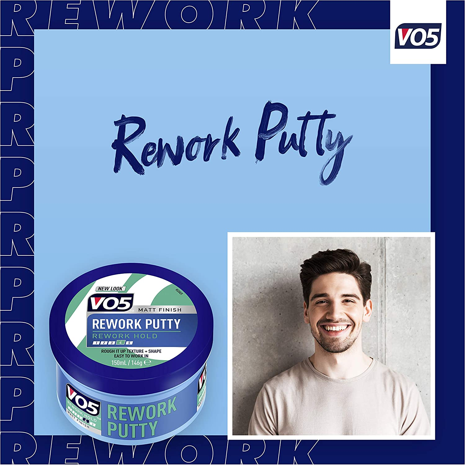 Vo5 Hair Styling Wax Rework, 150Ml (Pack of 2)
