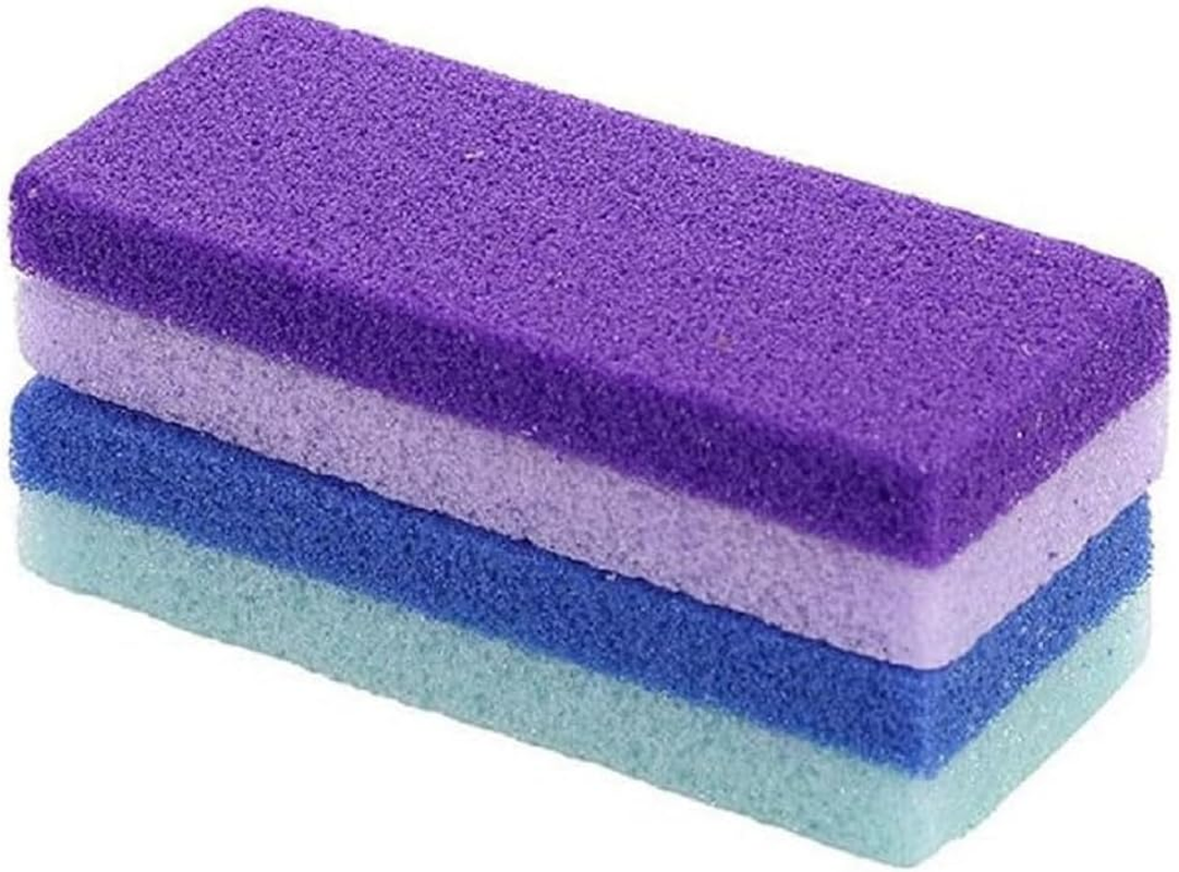 6PCS Double Sided Foot Files Foot Feet Callus and Dead Skins Remover Scrubber Pedicure Exfoliator Blocks Professional Pedicure Salon Exfoliator Tool (Blue，Purple, 12 * 5 * 2.5CM) image number 4