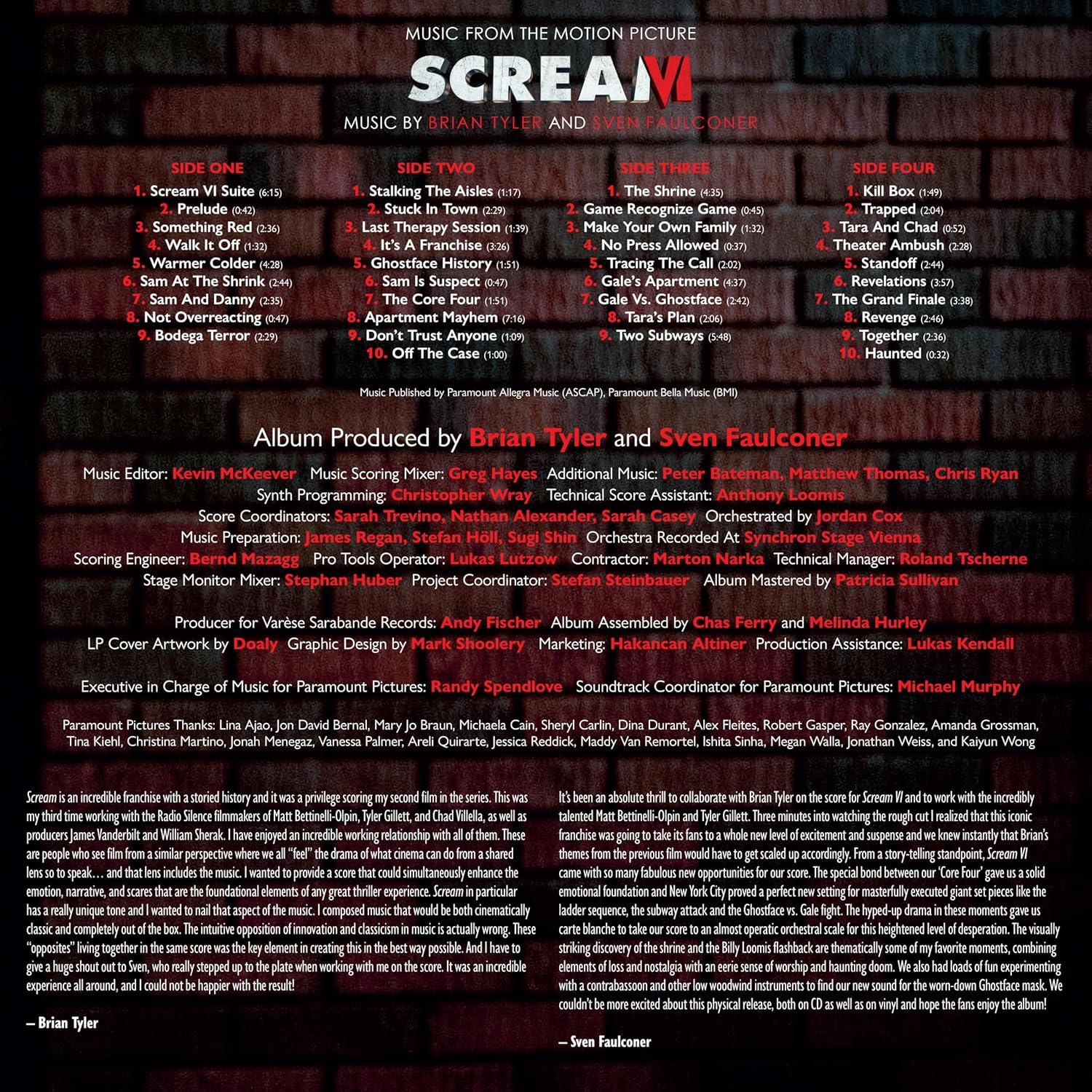 Scream VI (Music from the Motion Picture) image number 1