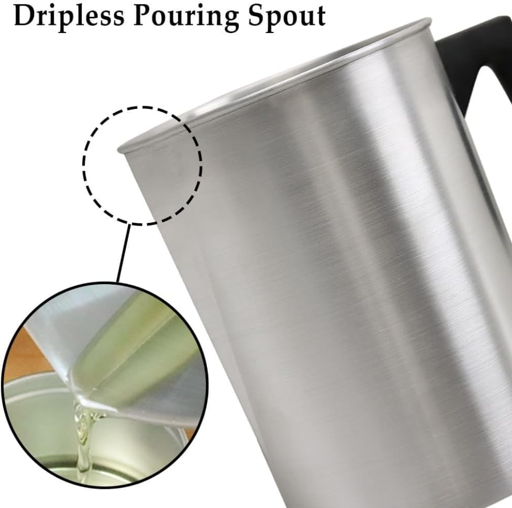 Candle Making Pouring Pot, 4 Pounds, Dripless Pouring Spout & Heat-Resisting Handle Designed Wax Melting Pot, Aluminum Construction Candle Making Pitcher image number 2