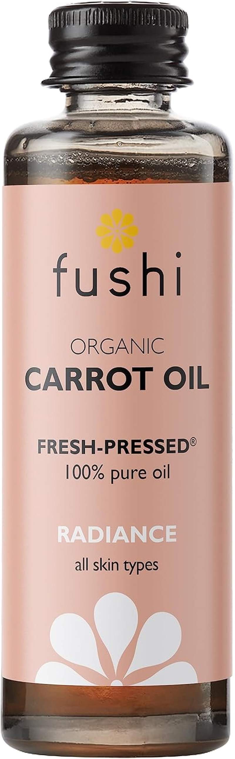 Fushi Carrot Oil | Fresh-Pressed | Rich in Beta Carotene, Vitamins A, B, C, D and E and Essential Fatty Acids | Best for Sun Damage Skin, Parched Skin & Fine Lines | Manufactured in the Uk, Cobra Red, 50 Ml