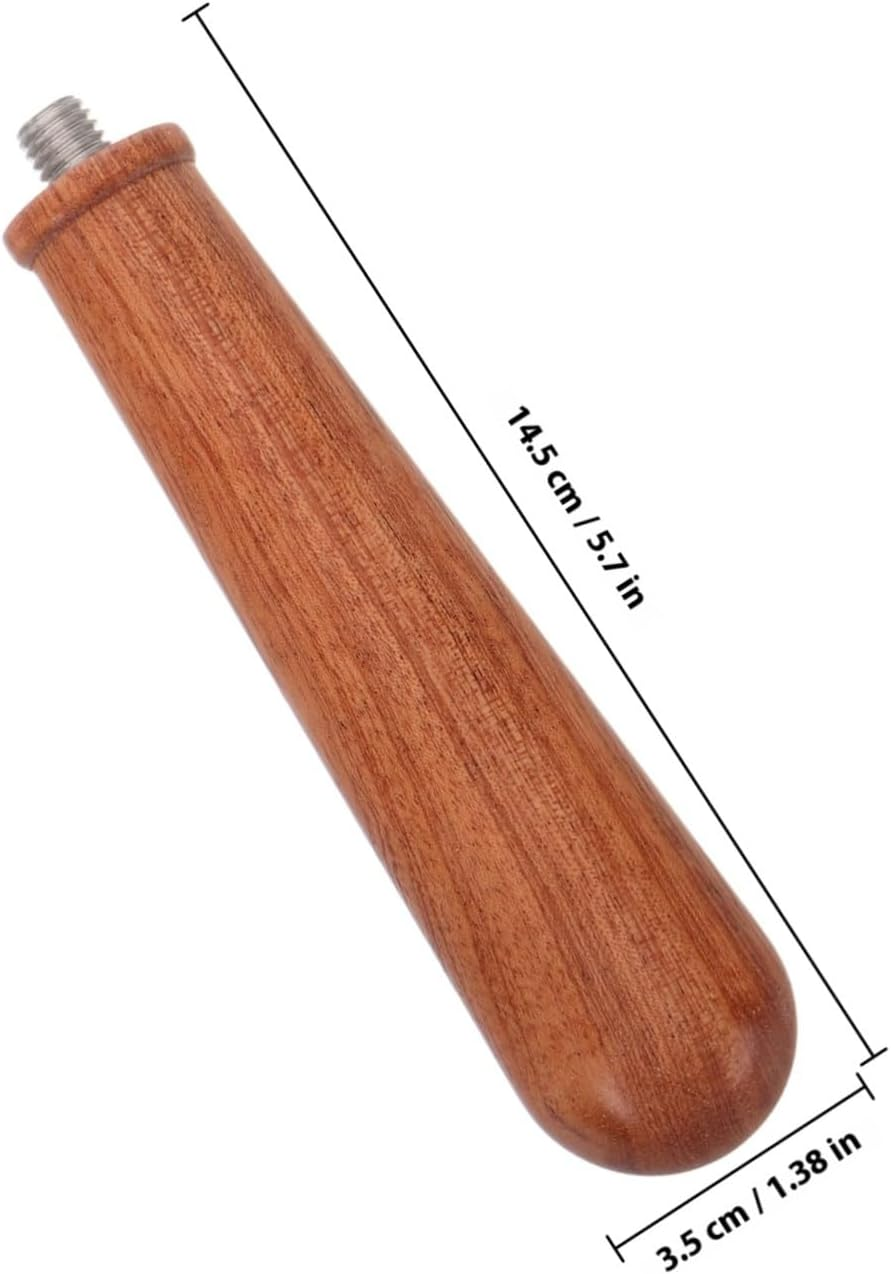 MUELODSIC Italian Wooden Coffee Portafilter Handle for Espresso Machines Bottomless Design for Easy Operation Quick Disassembly for Simple Maintenance Replacement Accessory for Cafe Use image number 4