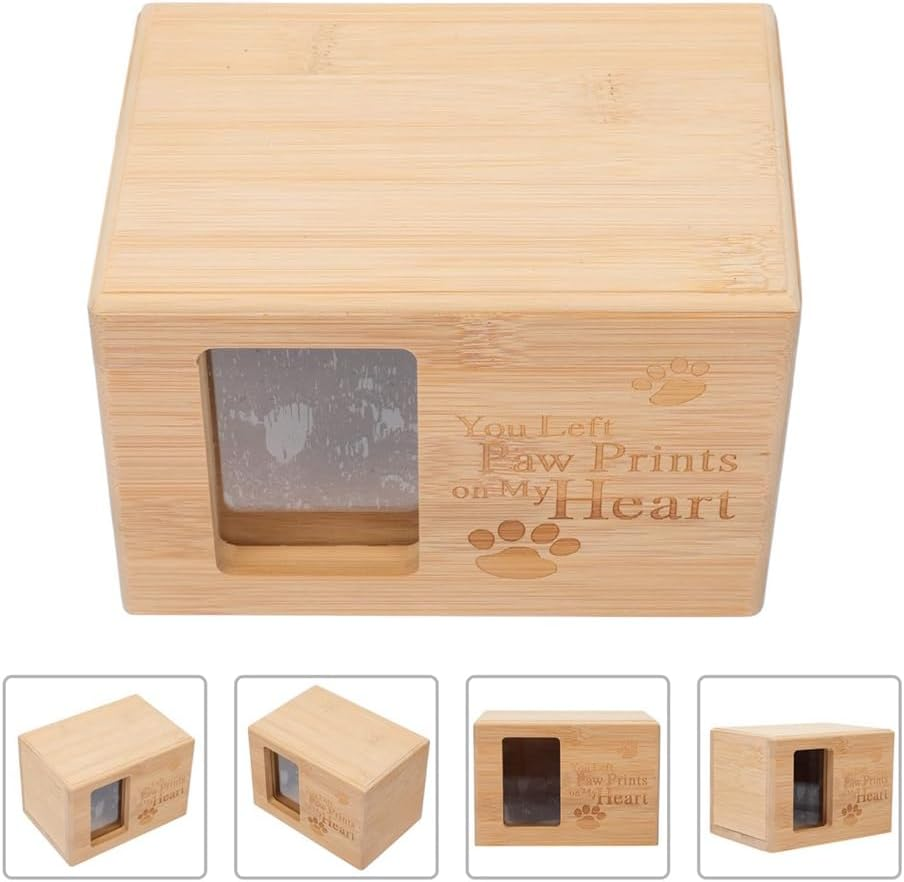 Elqater 1Pc Pet Urn Ashes Urn Photo Frame Urn for Ashes Photo Frame Urn Decorative Urns for Ashes Dog Cremation Case image number 2