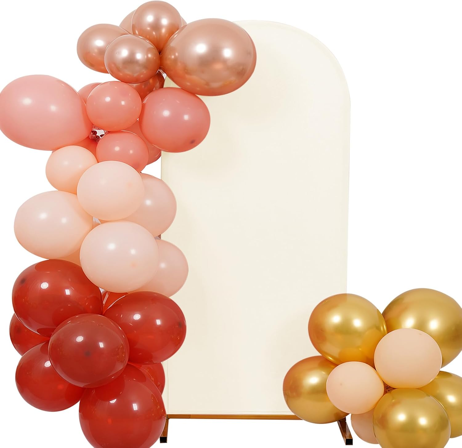 Peomeise 6.6FT Wedding Arch Cover，White Arch Backdrop Cover Stretchy Spandex Backdrop Stand Covers for Birthday Party Ceremony Banquet Decor(79.2" L X 39.6" W)