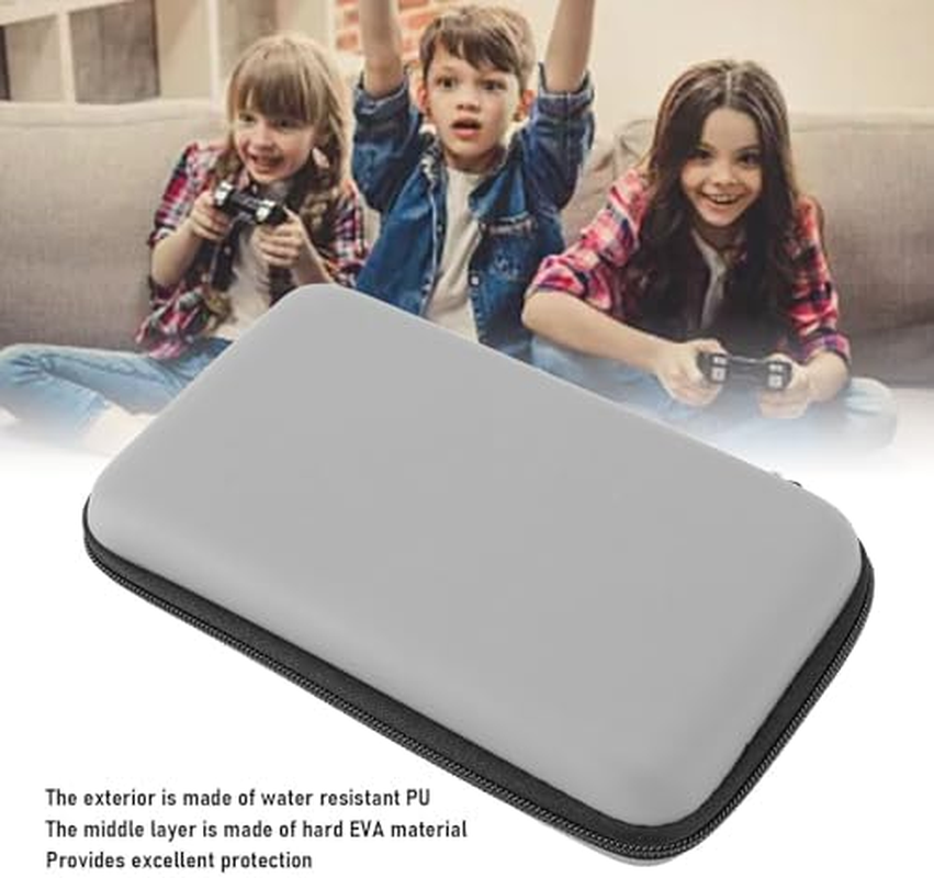 Hard Shell Carrying Case for 3DS XL, Super N Edition, 2DS XL, New 3DS XL, New 3DS LL, 3DS XL, 3DS LL, with Large Capacity Storage (Silver) image number 5