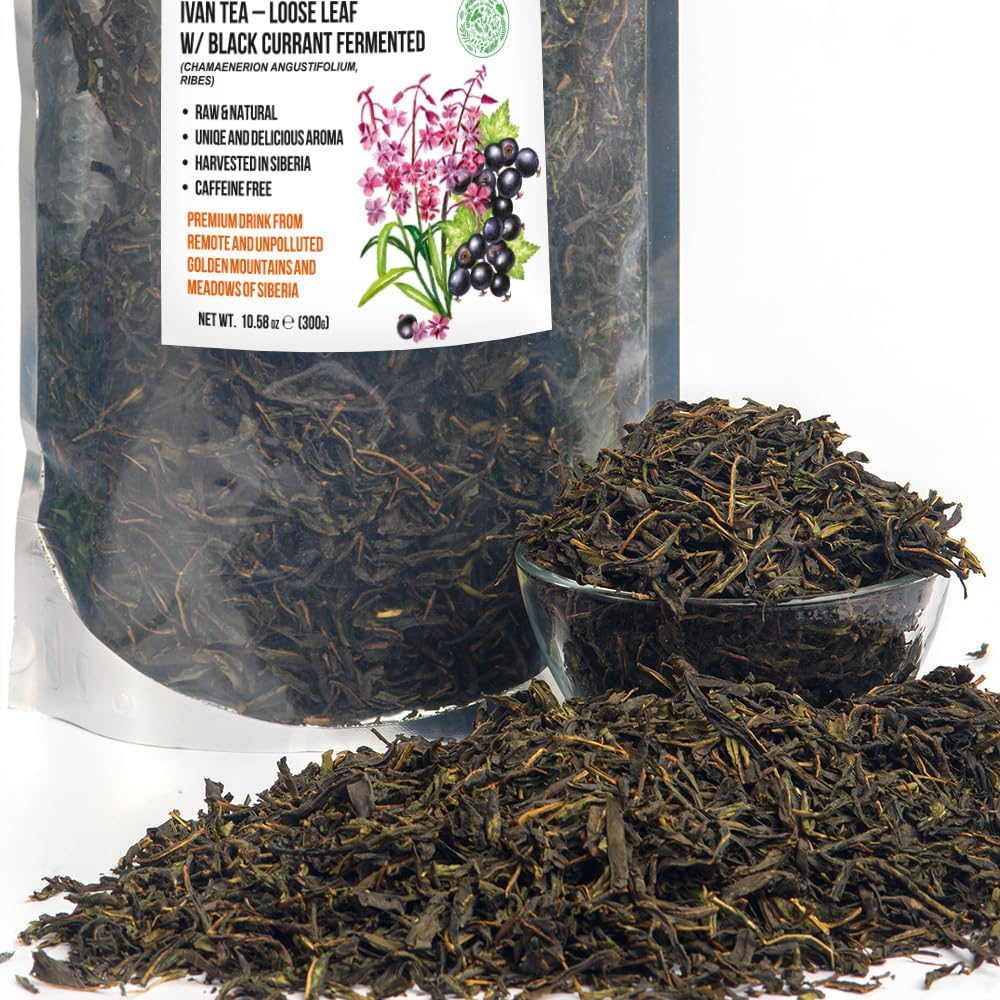 Siberian Green Ivan Tea 300G (10.58 Oz) Fermented Loose Leaves Wild Harvested Altai Mountains Ivan-Chai image number 5