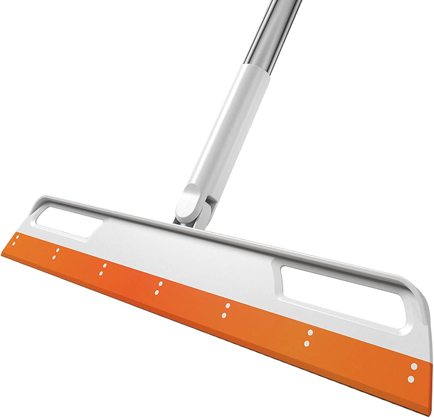 Multifunction Magic Broom, 3-In-1 Adjustable Indoor Broom Sweeper, Detachable Floor Squeegee Glass Wiper, Washable Scraping Brooms for Tile Windows, Pet Hair Remover (Blue)