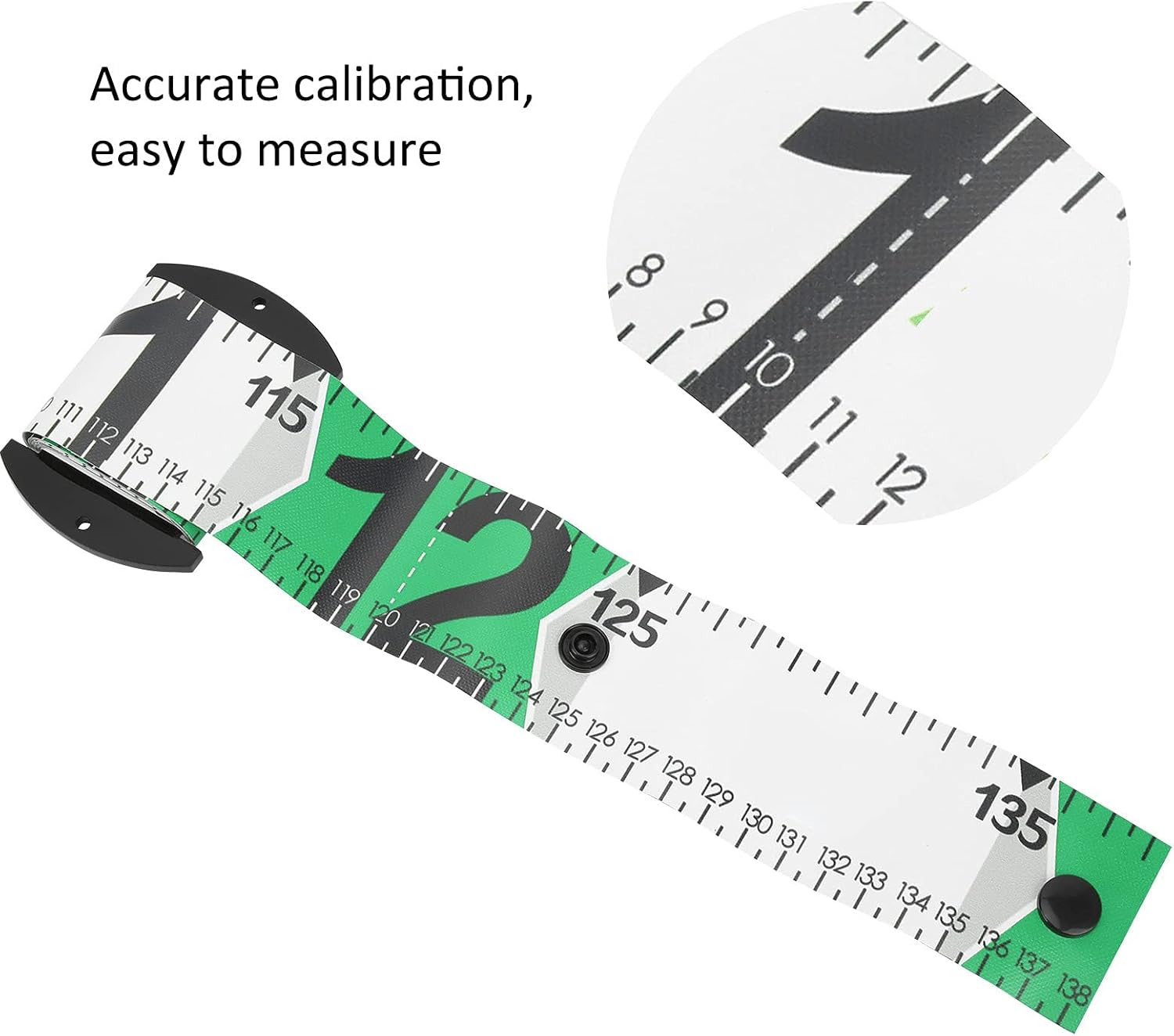 Fish Measuring Tape, Fishing Measurement Tool Fish Measuring Ruler for Measuring Fish Replacement for Fish Measuring Ruler (Green)