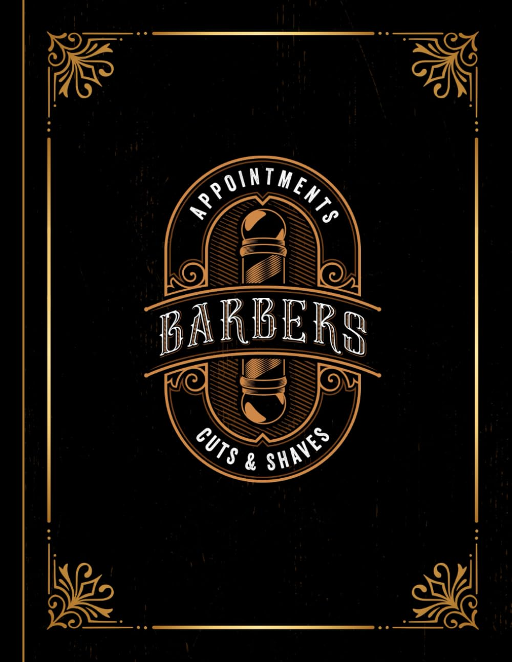 Barber Appointment Book 2025: Barber Shop Client Appointments 2025 - Month to Month Calendar + Daily Appointments W/ 15 Min Slots. Contacts + Notes image number 1