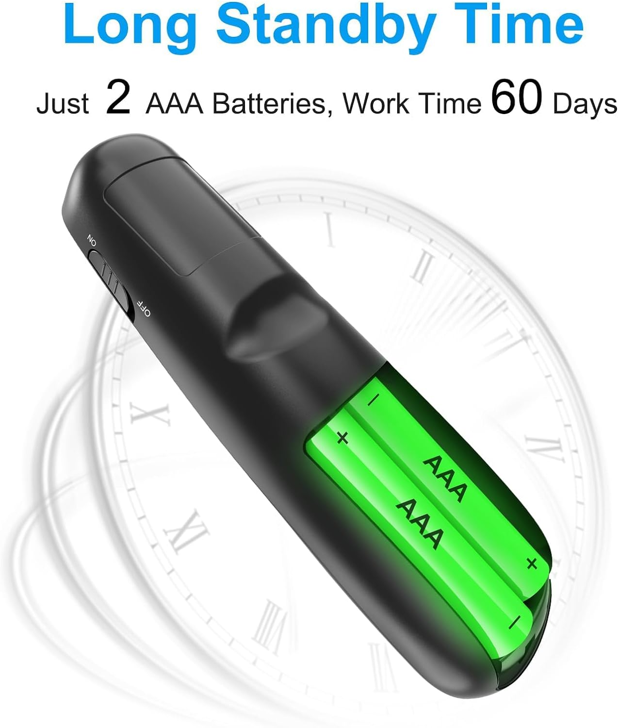 Presentation Clicker for Powerpoint, Wireless Presenter Remote Green Light Pointer Computer Clickers, USB a Project Power Point PPT Clicker for Mac Laptop Office, Slideshow Google Slide Advancer image number 6