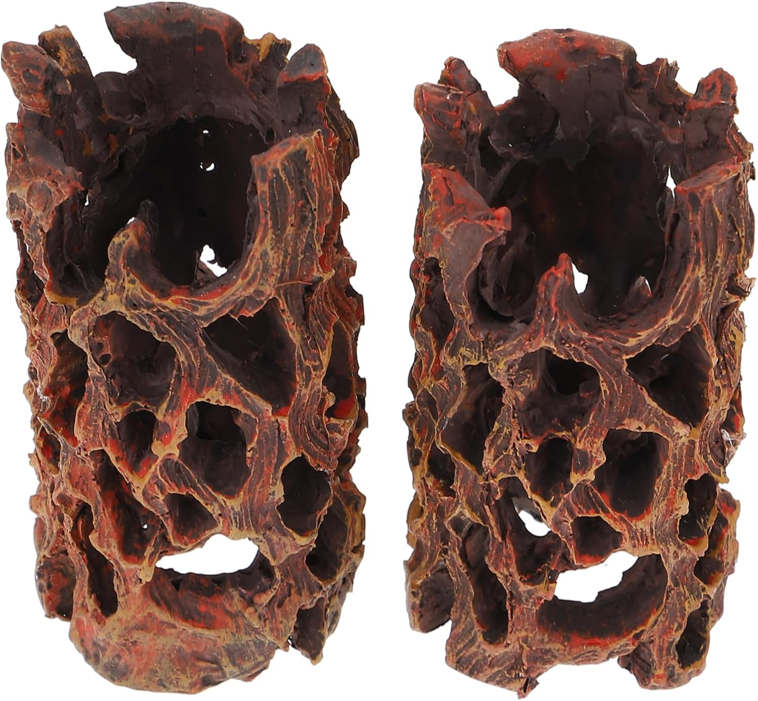 VERDANVERSE 2Pcs Aquarium Cave Hideout Decor Fish Tank Landscape Adornments Tree Ornaments for Pet Fish image number 3