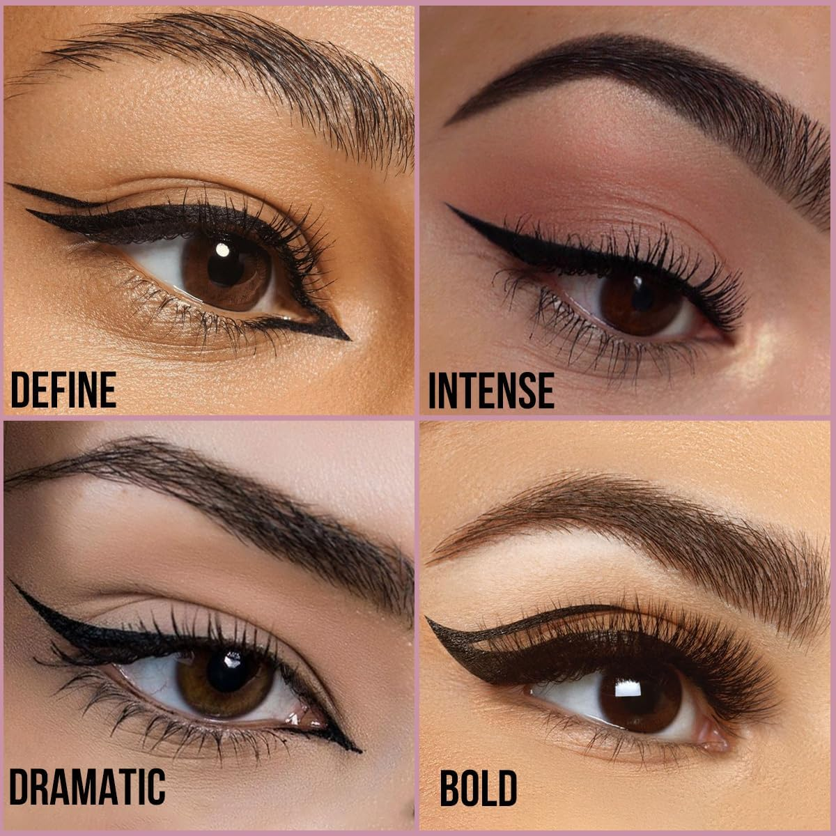 INSIGHT Cosmetics No Smudge Eyeliner Gel Intense Matte Finish Quick Drying Smooth Application Waterproof Smudgeproof,(El-53), 4 Ml (Pack of 1) Black image number 2