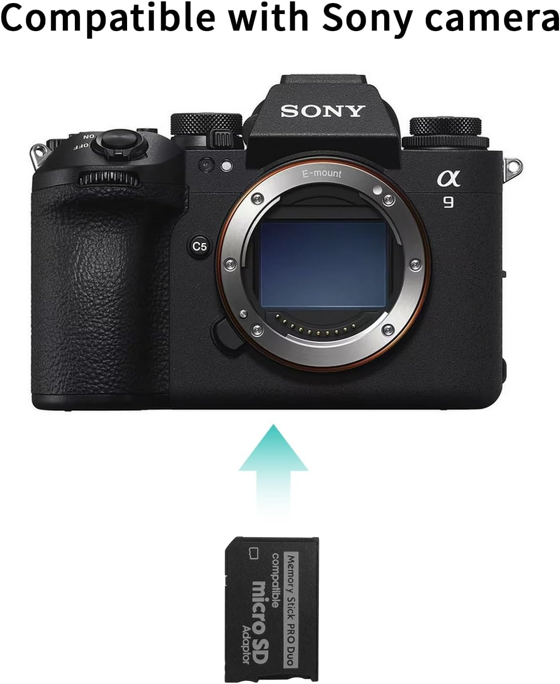 QUMOX Memory Stick Adapter, Micro SD to Memory Stick PRO Duo for PSP, Camera, Handycam image number 5