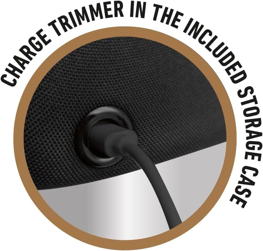 Conairman Pro Metal Series Beard & Stubble Trimmer &ndash; 100% Waterproof, 24 Motorised Length Settings, Lithium Power, 90Min Cordless Use, Quick Charge, Flex Head, LED Display, Travel Lock