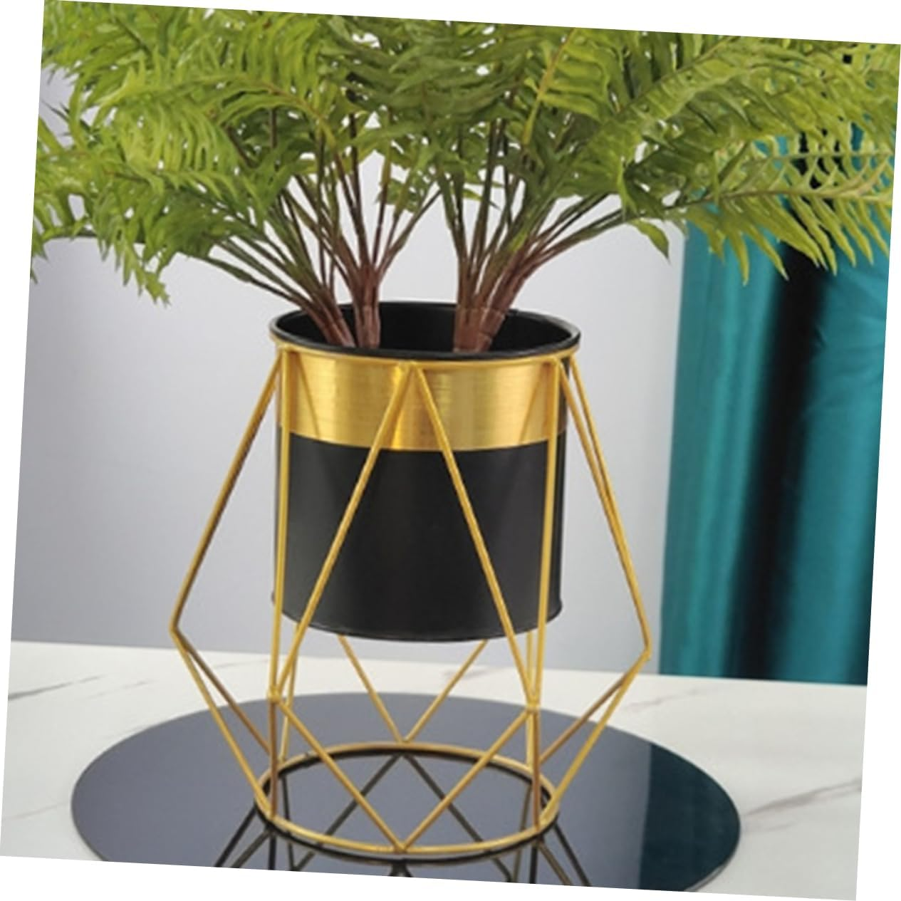 Sosoport Nordic Flower Stand Plant Stands Indoor Flower Pot Balcony Flowerpot Indoor Flowerpot Office Planter Office Supply image number 6