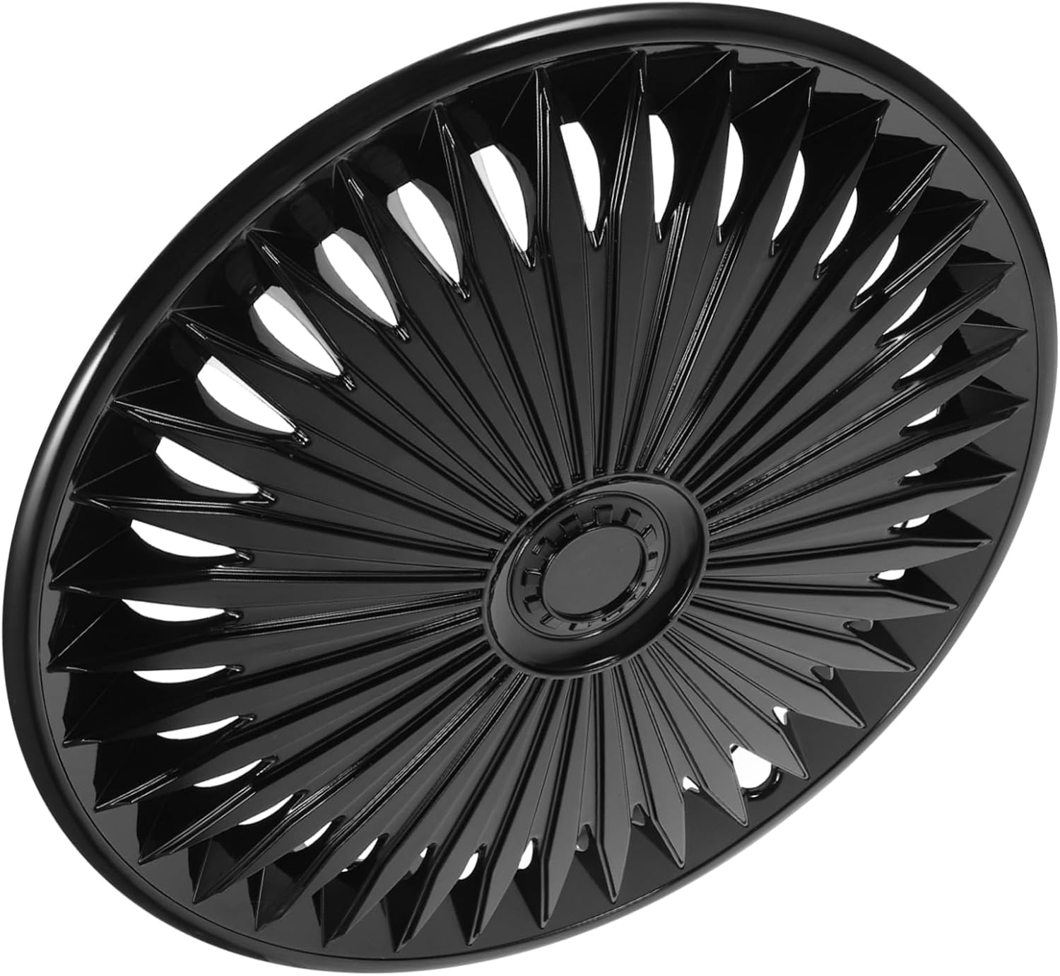 BELLIFFY 15-Inch Black Universal Automotive Wheel Cover Decorative for Cars Stylish Wheel Protection Compatible Most Vehicles