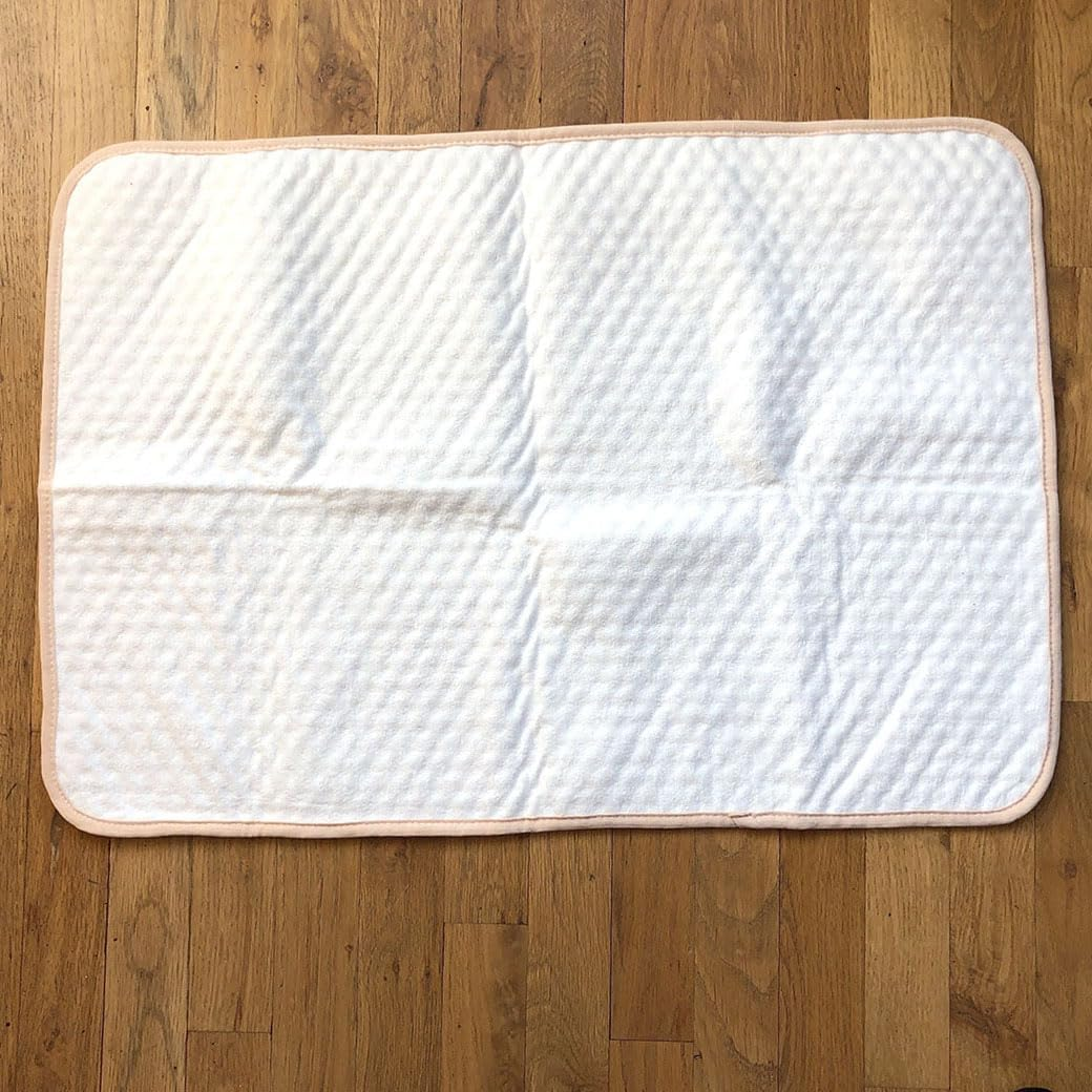 Waterproof Baby Changing Pad &ndash; Soft Cotton Top, Leakproof TPU Back, Reusable & Washable for Potty Training & Elimination Communication (Stripes) image number 6