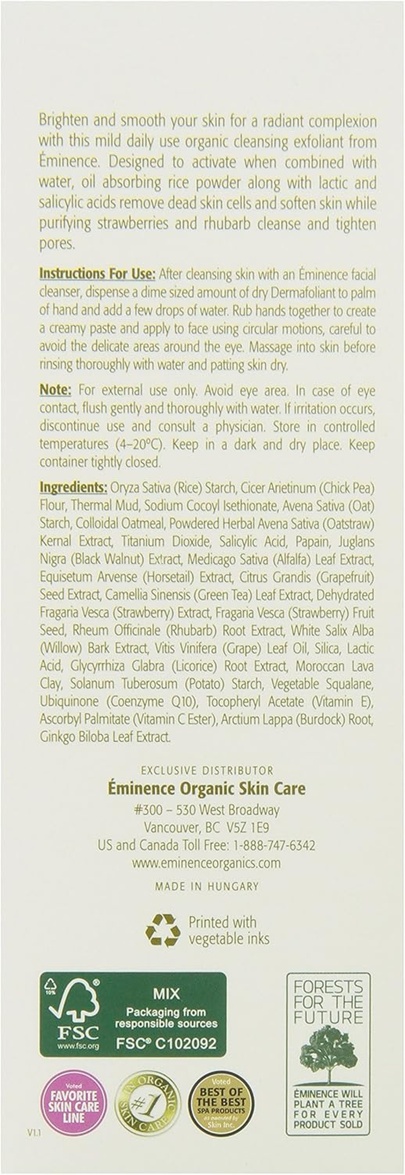 Eminence Strawberry Rhubarb Dermafoliant, 4.2 Ounce image number 4