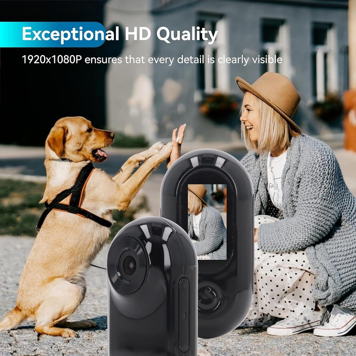 Jectse Cat Collar Camera, No Wifi Required, 120 Degree Wide Angle Pet Cameras, Action Camera with Video Recordings, Pet Camera for Indoor and Outdoor Use (Black) image number 5