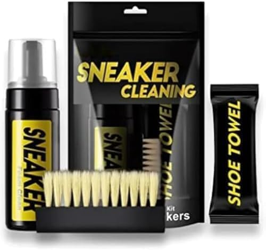 Sneaker & Shoe Cleaning Kit &ndash; Cleaner & Care Kit for Leather, Suede, Canvas, and Mesh Shoes &ndash; Includes Brush, Solution, Cloth, and Protector Spray &ndash; Perfect for White, Athletic, & Designer Sneaker image number 3