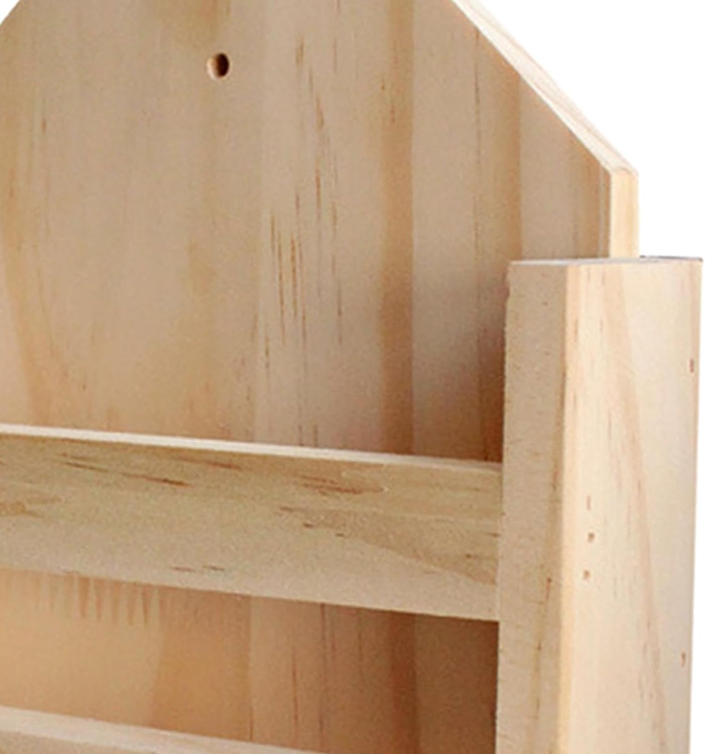 Fenteer Rabbit Hay Feeder Rack, Wooden Grass Dispenser, Small Animals Feeding Holder for Cage Bunny image number 5