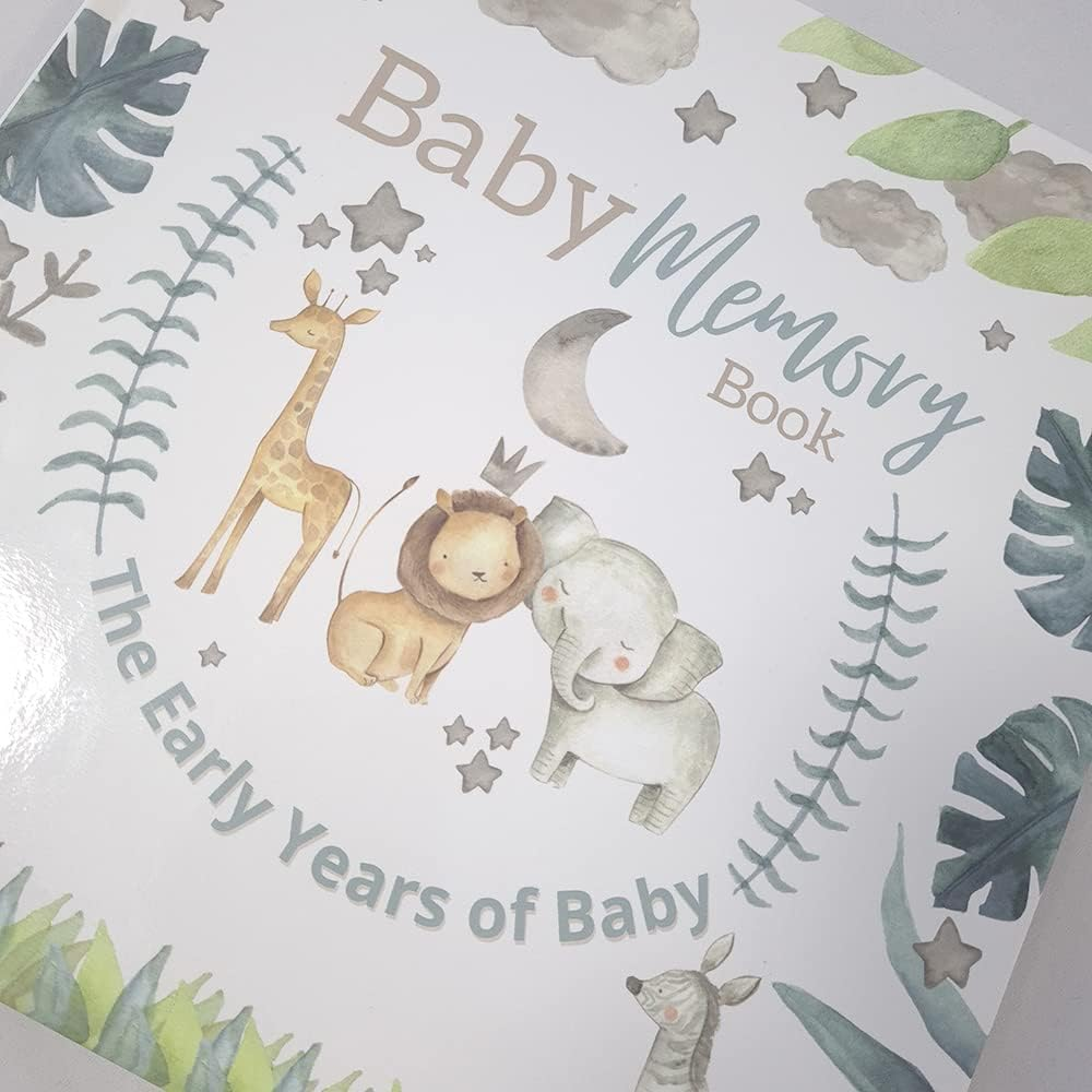 Baby Milestone Memory Book - First Year Journal - Gloss Hardback 36 Pages - New Baby Gift image number 1