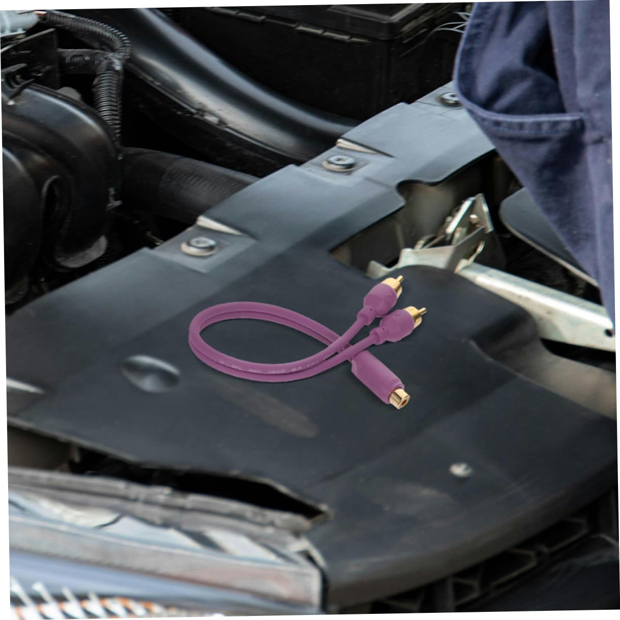 PRETYZOOM Car Audio RCA Y Splitter Cable 2Pcs Male to Male Output Converter for Subwoofer Amplifier Home Theater Vehicle Audio Installation image number 6