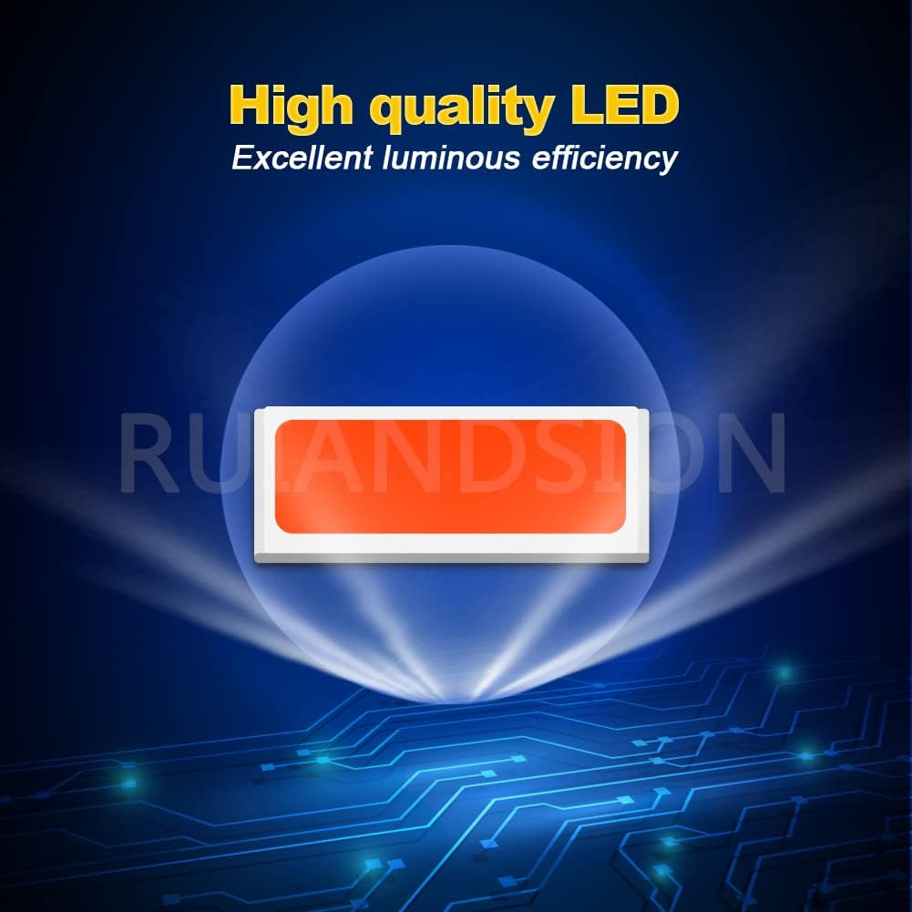 Ruiandsion 1157 BAY15D LED Bulb 12V 2057 2357 7528 Red 3014 9SMD LED Chipsets Replacement for Car RV Camper Brake Stop Parking Tail Lights (Pack of 2) image number 6