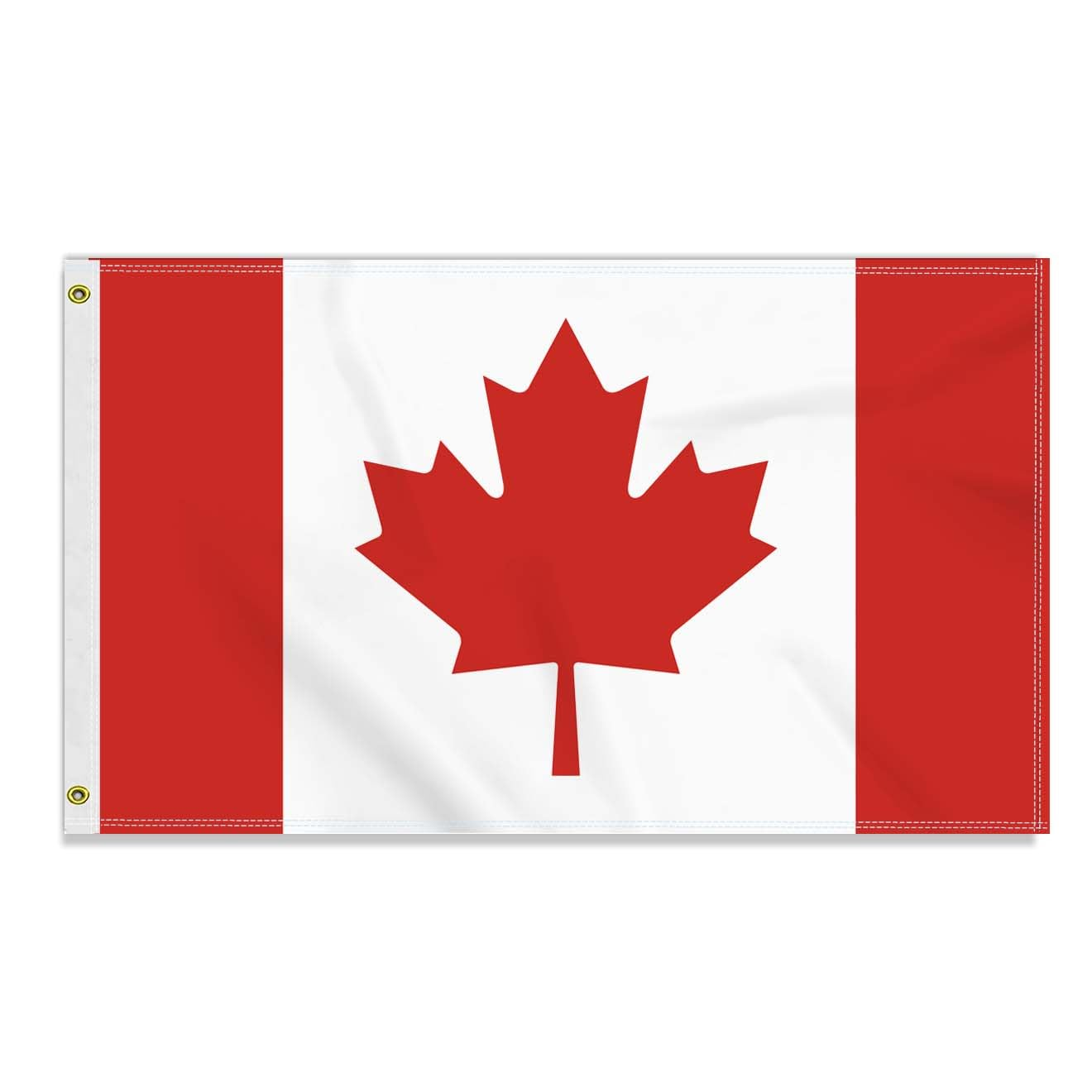 Large 3&times;5 FT Canada Flag, Big Canadian 100D National Outdoor Banner,Decorgarden with Brass Gromment