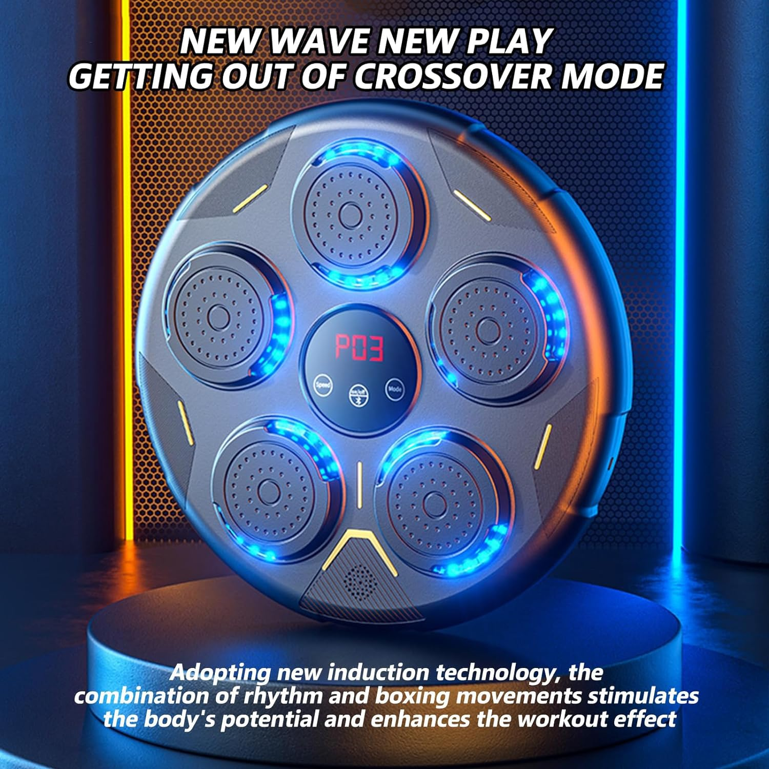 2025 New Boxing Traing Machine, Smart Music Boxing Machine Wall Mounted with Boxing Gloves, Bluetooth Boxing Training Punching Equipment for Kids Adults Home Workout Stress Relief image number 5