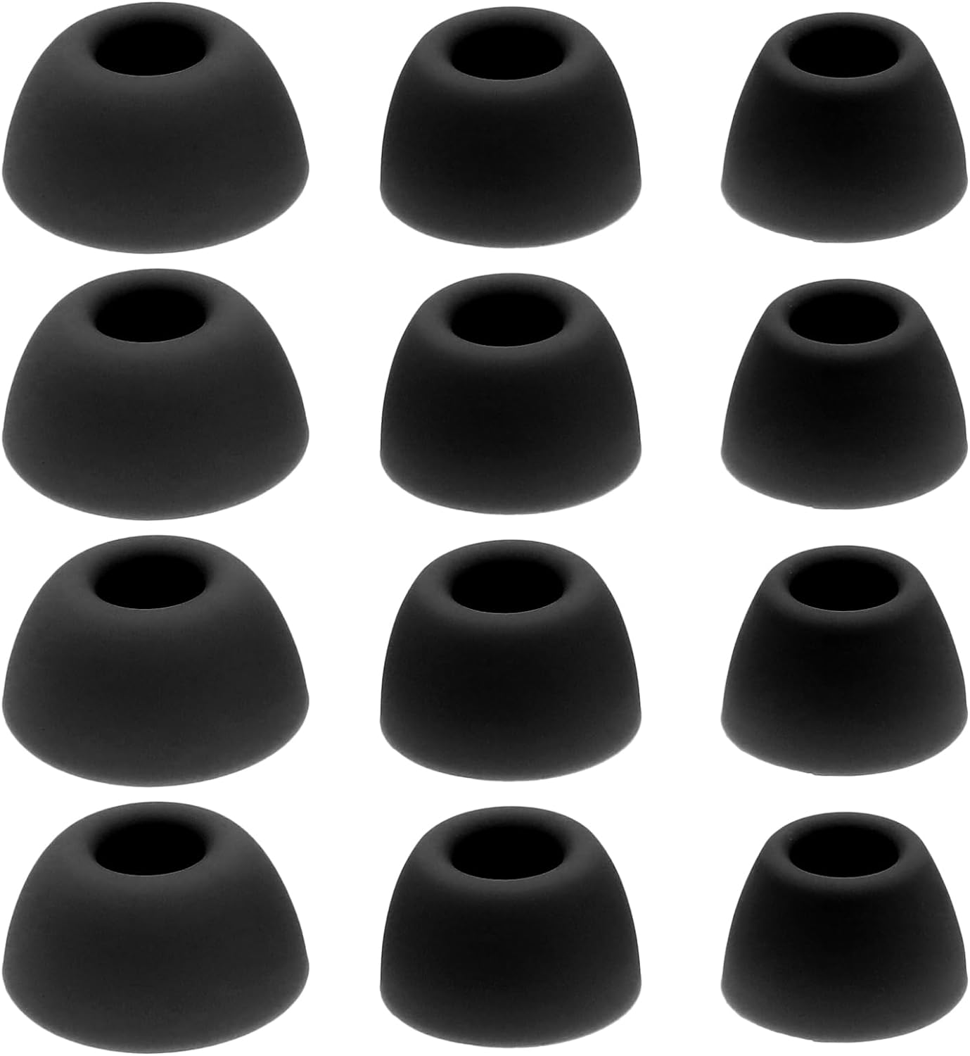 6 Pairs Silicone Earbuds Compatible with Samsung Galaxy Buds 2 Pro Replacement Earbuds Tips Small/Medium/Large 3 Size, Black