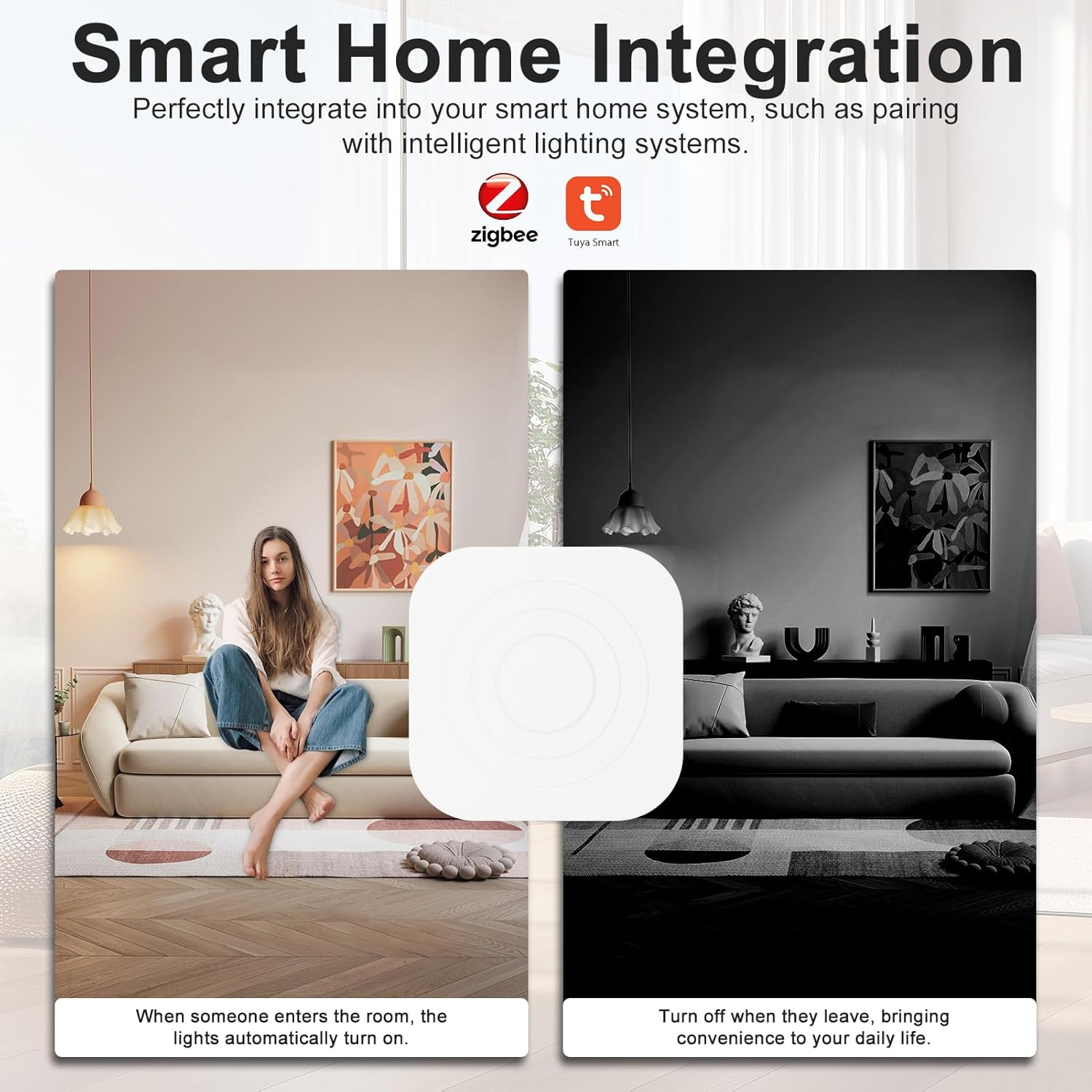 Human Presence Sensor Tuya Zigbee 24Ghz Millimeter Wave Radars Motion Detection Sensor for Home Safety and Automation image number 3