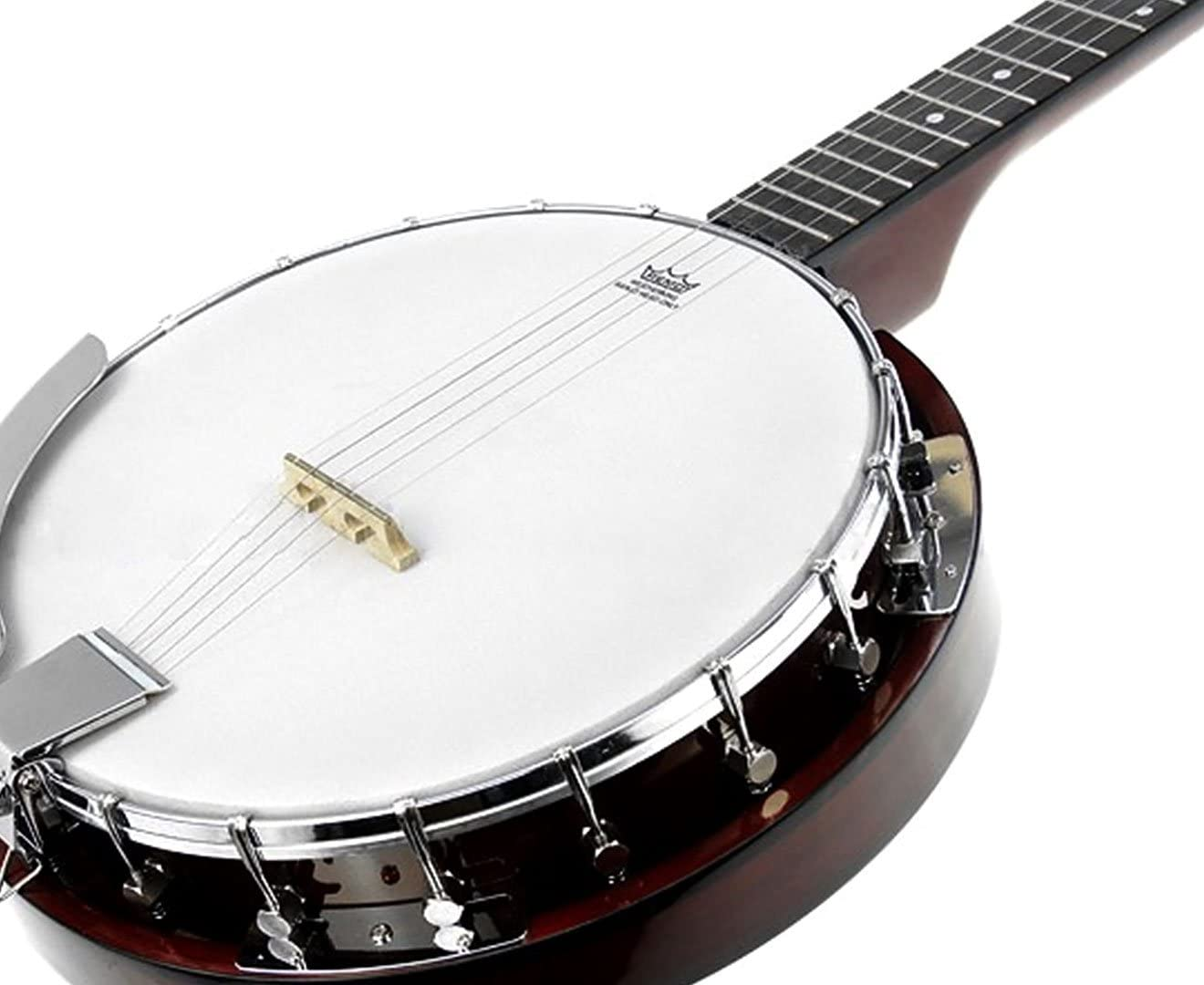Karrera 5 String Bluegrass Resonator Banjo Natural Finish image number 2