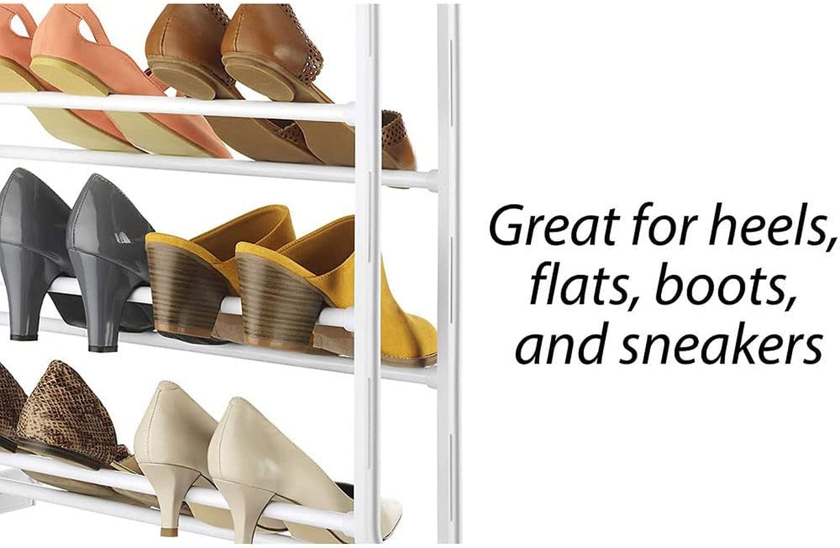 Whitmor 36-Pair OTD Shoe Rack, White image number 2
