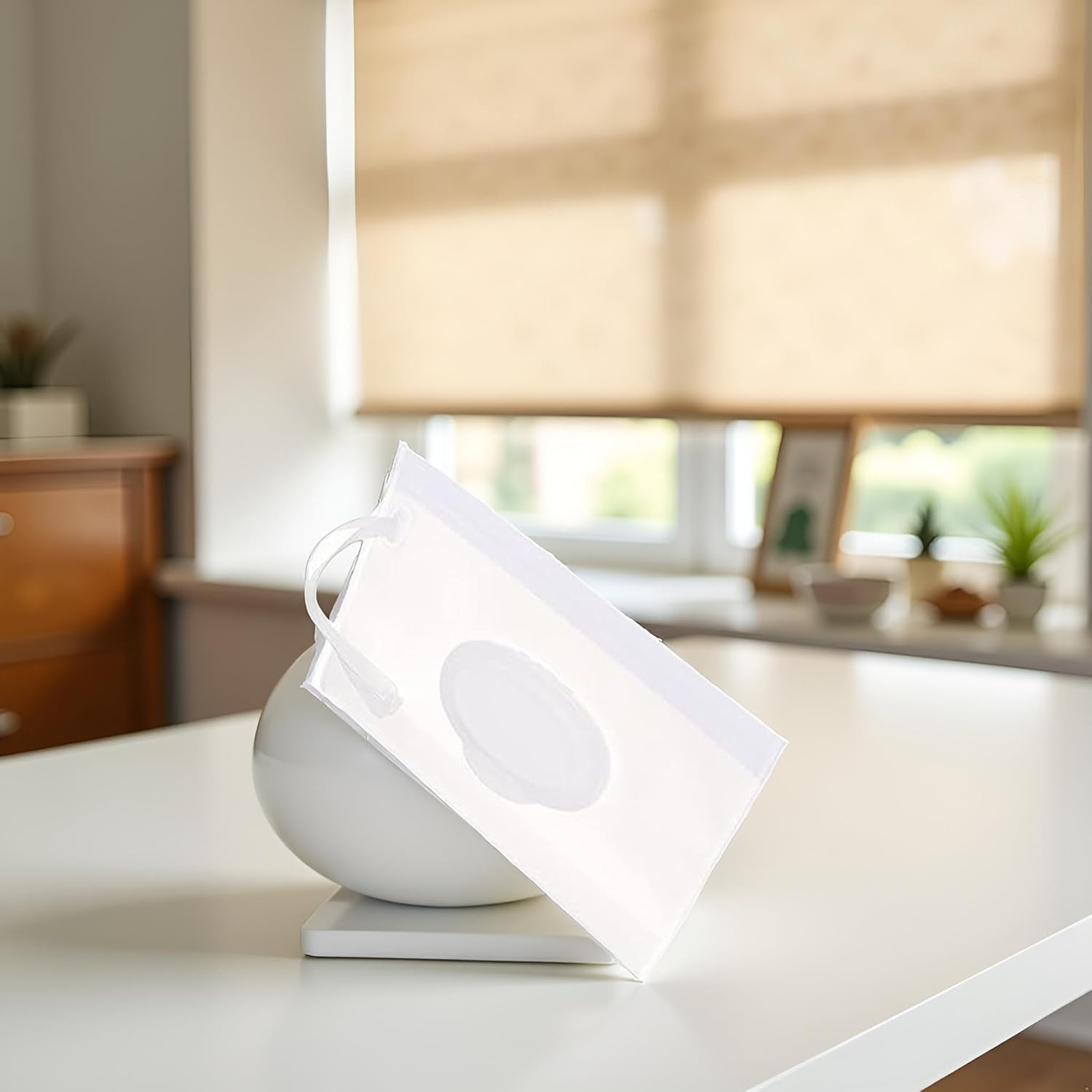 Baby Wipe Dispenser, Portable Refillable Wipe Holder, Reusable Lightweight Wipes Container Case Holder for Travel Wet Wipe Pouch Diaper Wipe Holders image number 3