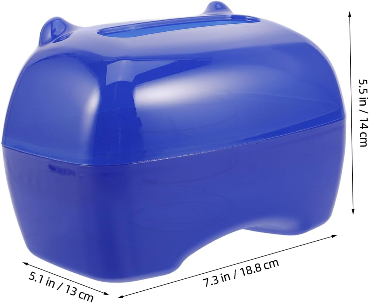 Tissue Box Cover Rectangular Facial Tissue Holder for Bathroom Kitchen Office Night Stand Cute Cartoon Design Easy Access Ample Storage image number 2