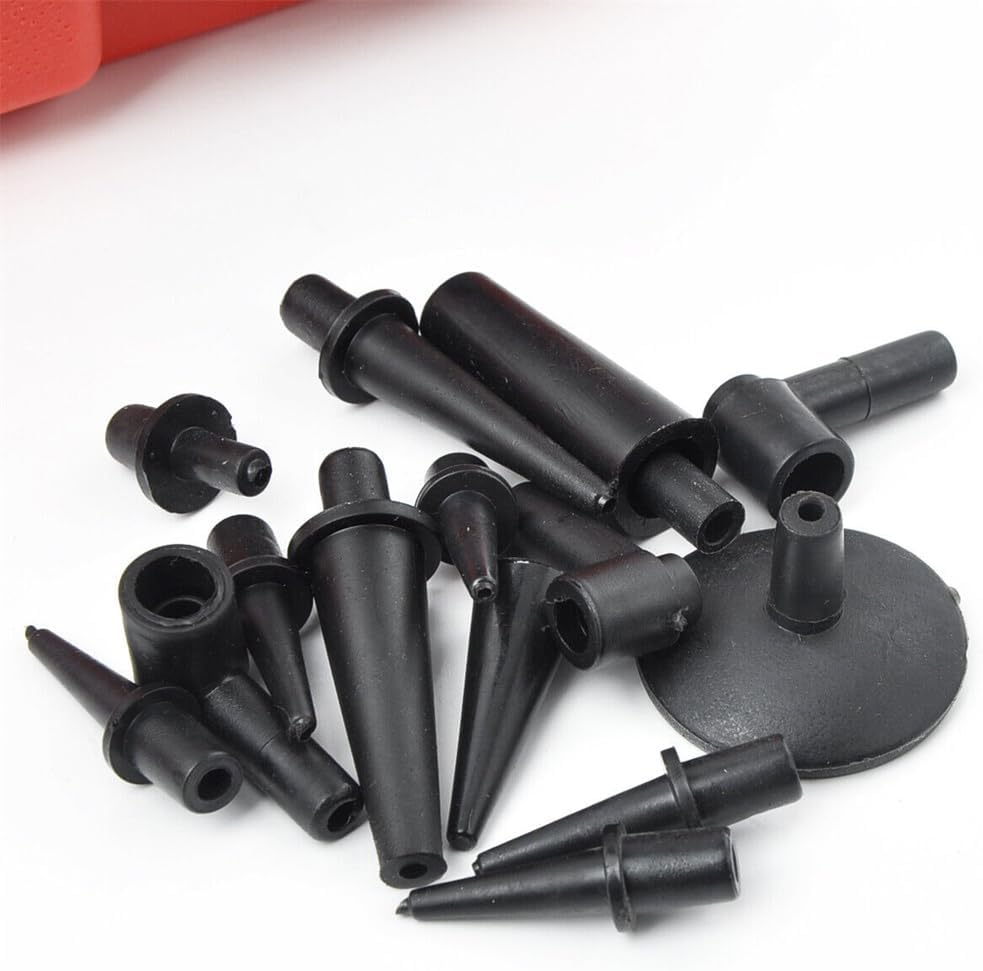 Hand Held Vacuum Pump Brake Bleeder Bleed Tester Tool Kit 2 Jars Car Motorbike image number 2