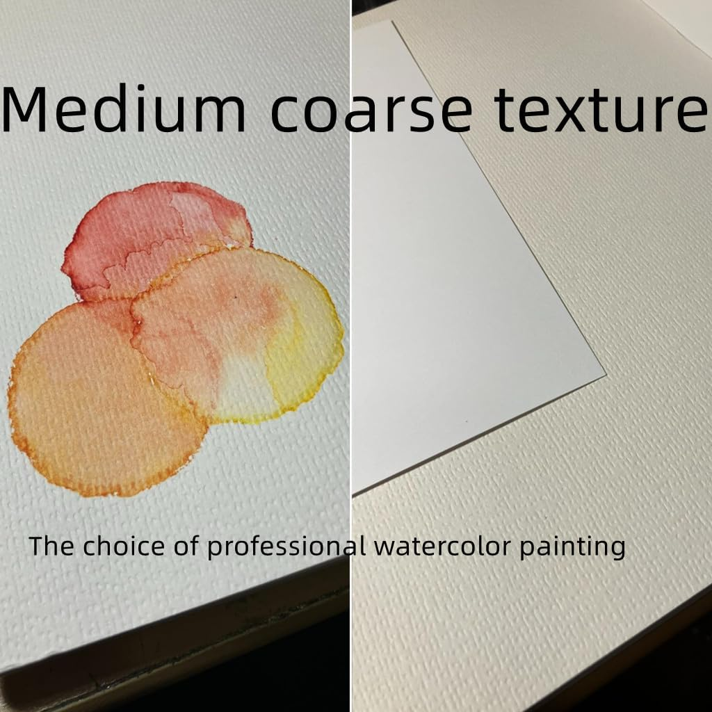 AOOK A3 Watercolor Paper Pad, 11.69X16.53 (140Lb/300Gsm) 20 Sheet Mixed Paper Mat, Top Packaging, Fine Texture, Suitable for Watercolor and Acrylic Art Mats (SX004 A3) image number 5